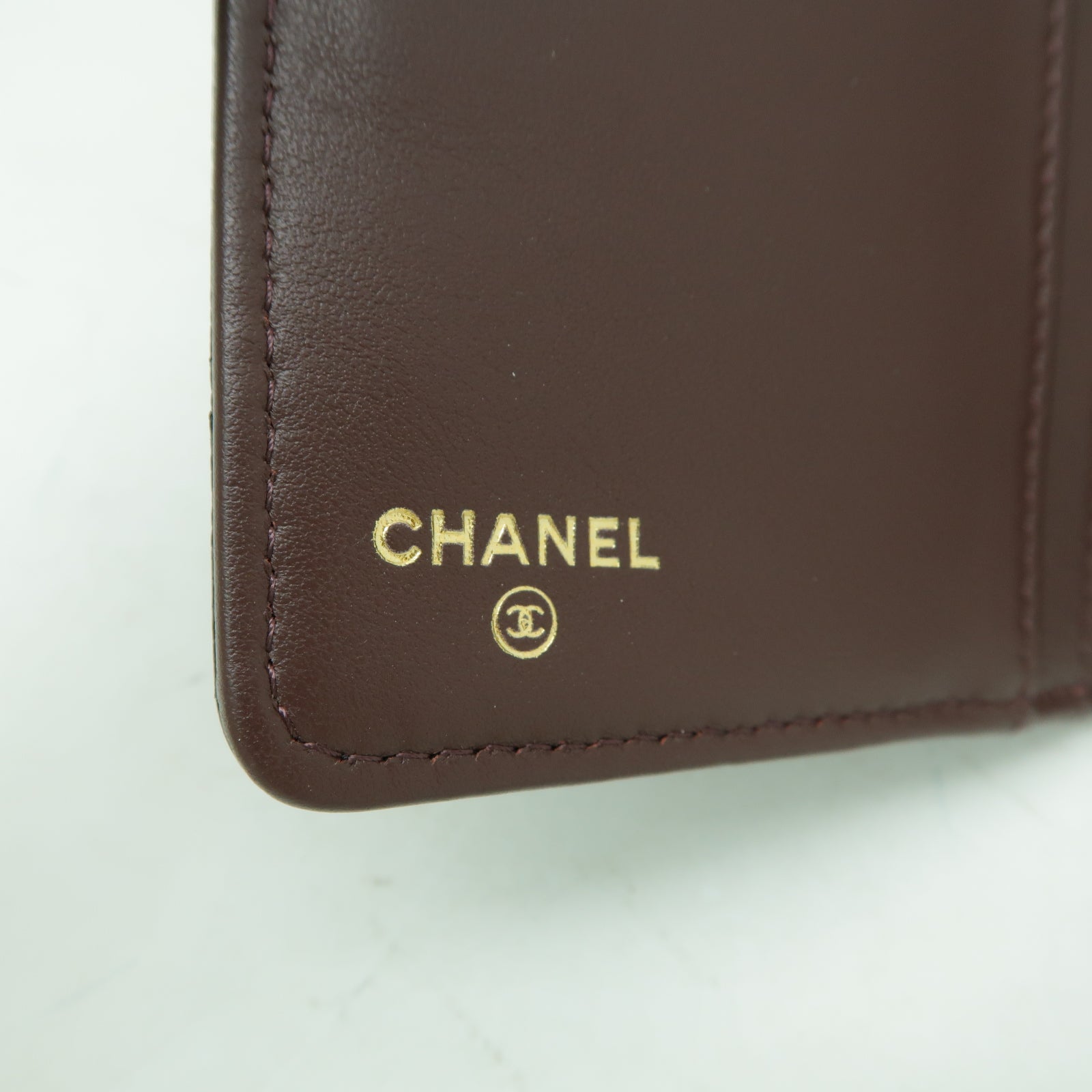 CHANEL 菱格Caviar皮革Long Wallet金扣長錢包黒色