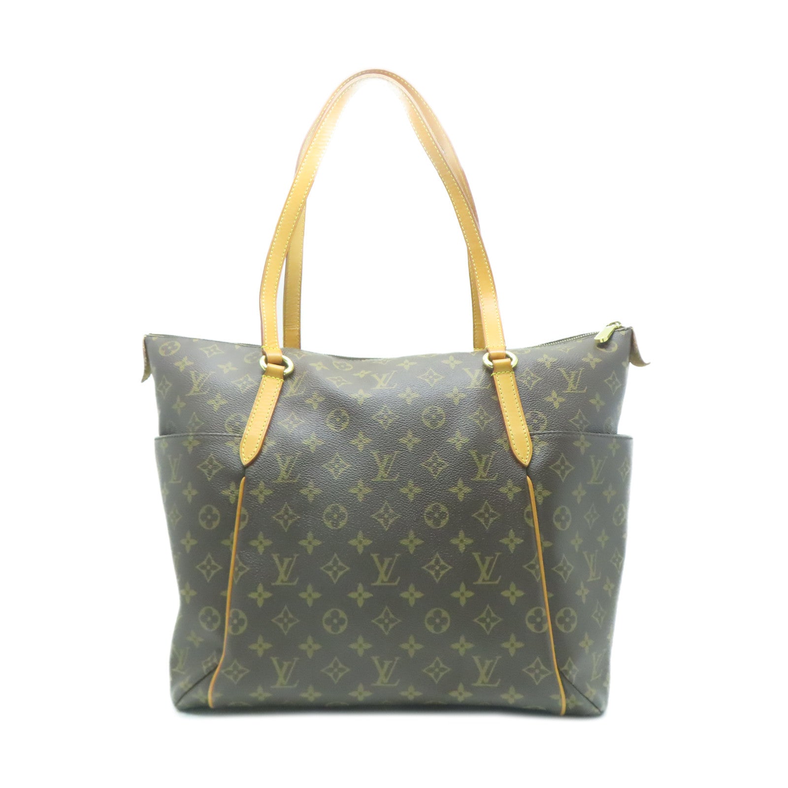 LOUIS VUITTON 塗層帆布Totally GM金扣肩背袋啡色