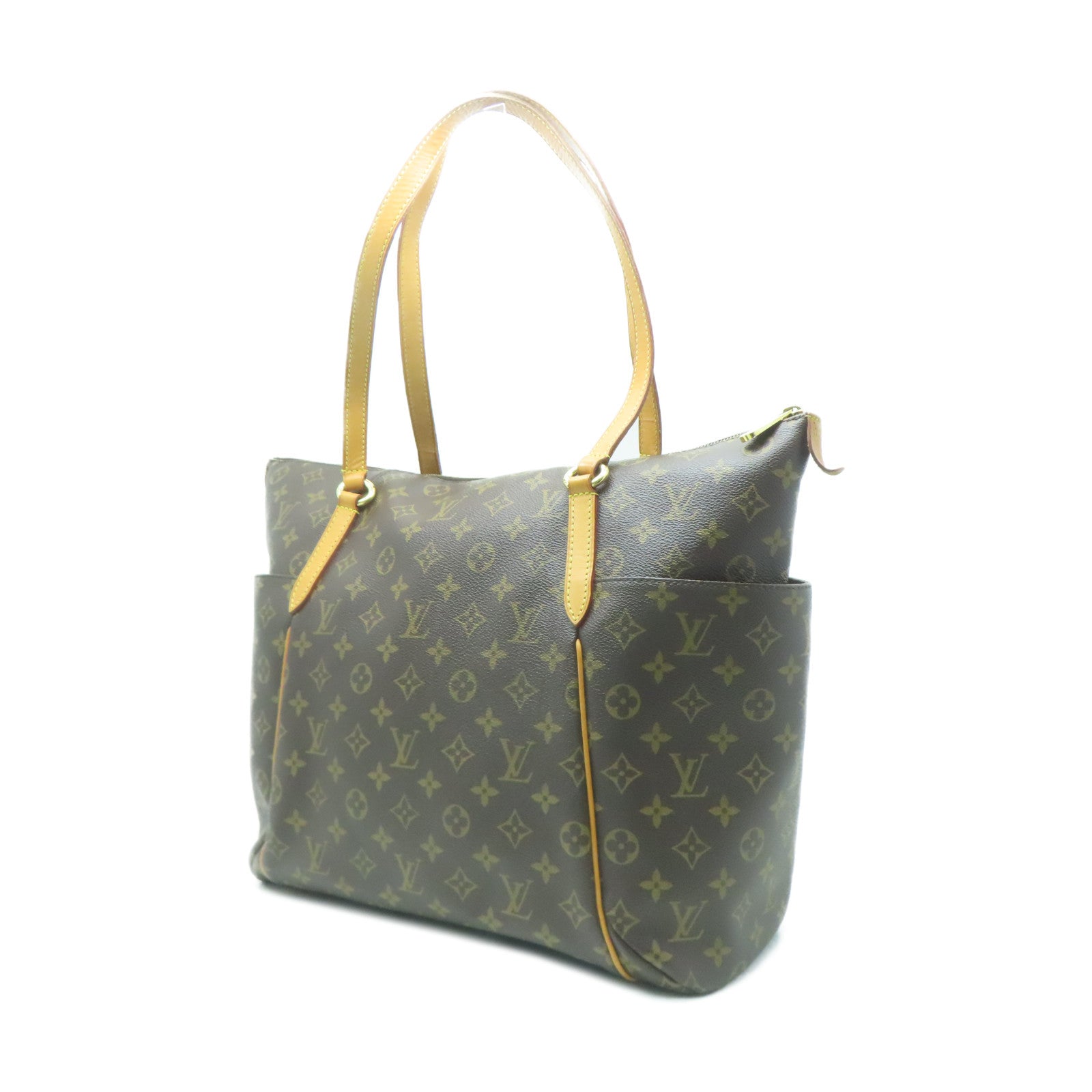 LOUIS VUITTON 塗層帆布Totally GM金扣肩背袋啡色