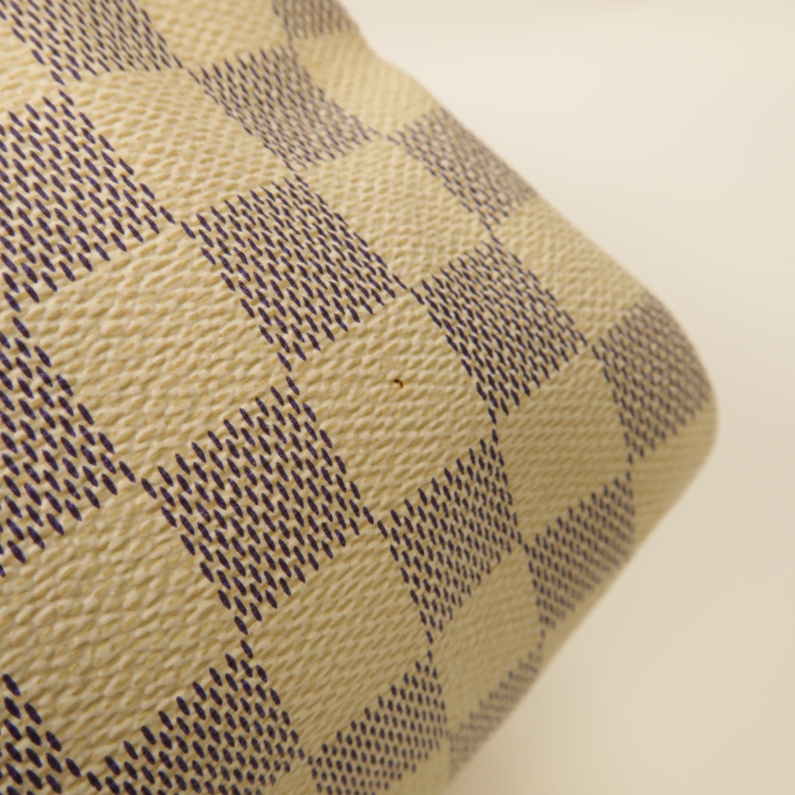 LOUIS VUITTON Damier Azur Speedy 25金扣手挽袋灰色