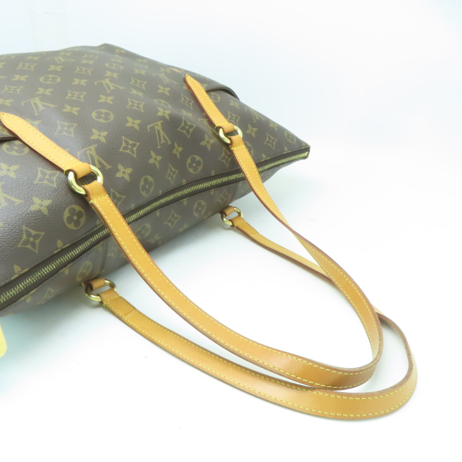 LOUIS VUITTON 塗層帆布Totally GM金扣肩背袋啡色