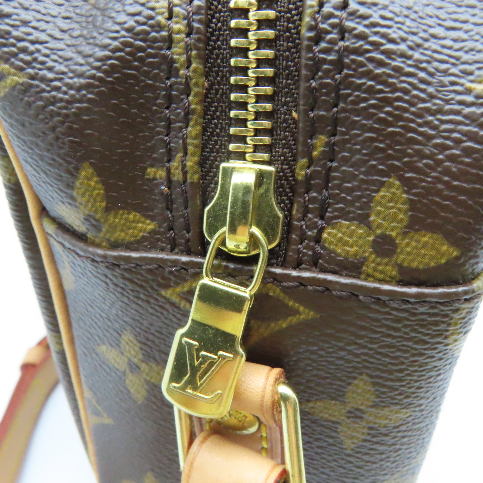 LOUIS VUITTON Monogram Trocadero 30金扣肩背袋啡色
