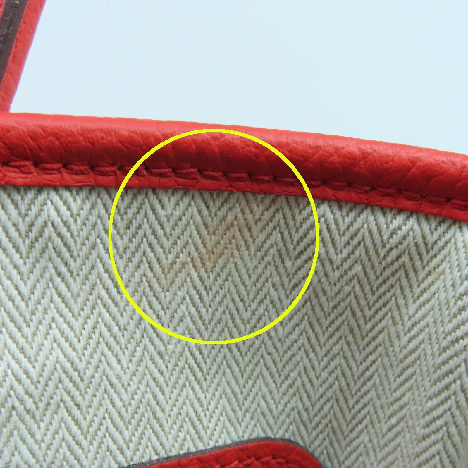 HERMES Country Leather Garden Party TPM Silver Buckle Hand Bag Tomato Red