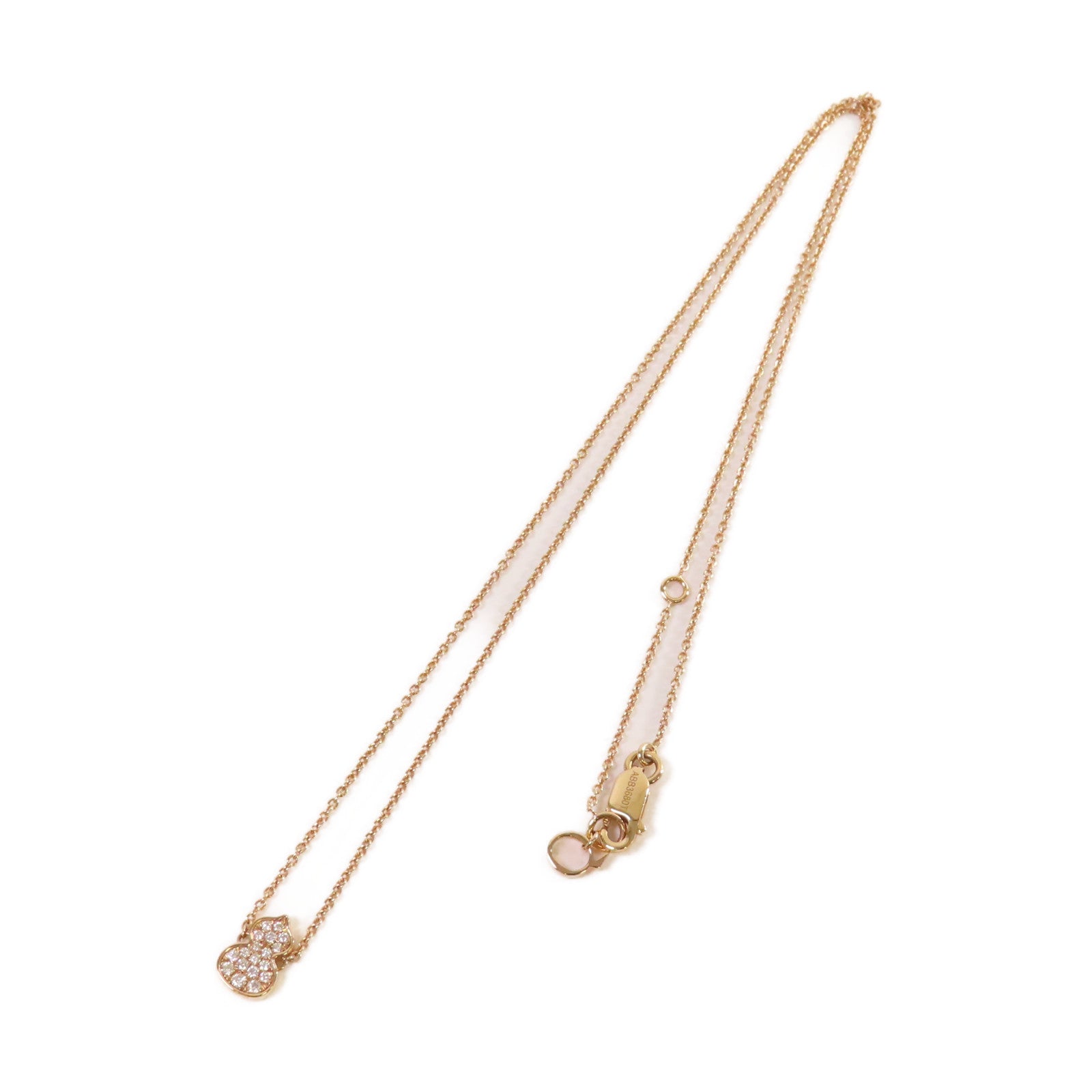 JEWELRY 18K玫瑰金/0.068ct鑽石Qeelin Petite Wulu Necklace項鏈