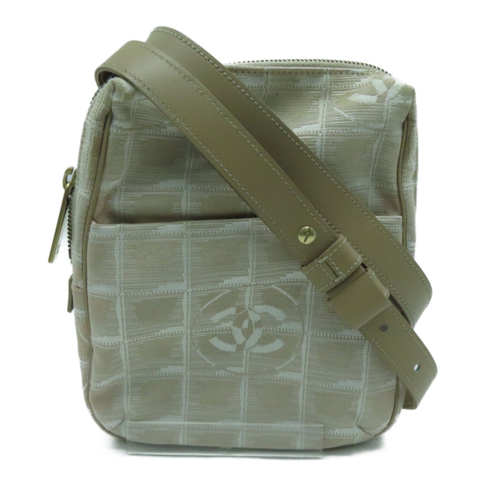 CHANEL 【激減優惠】帆布Shoulder Bag金扣肩背袋粉紅色