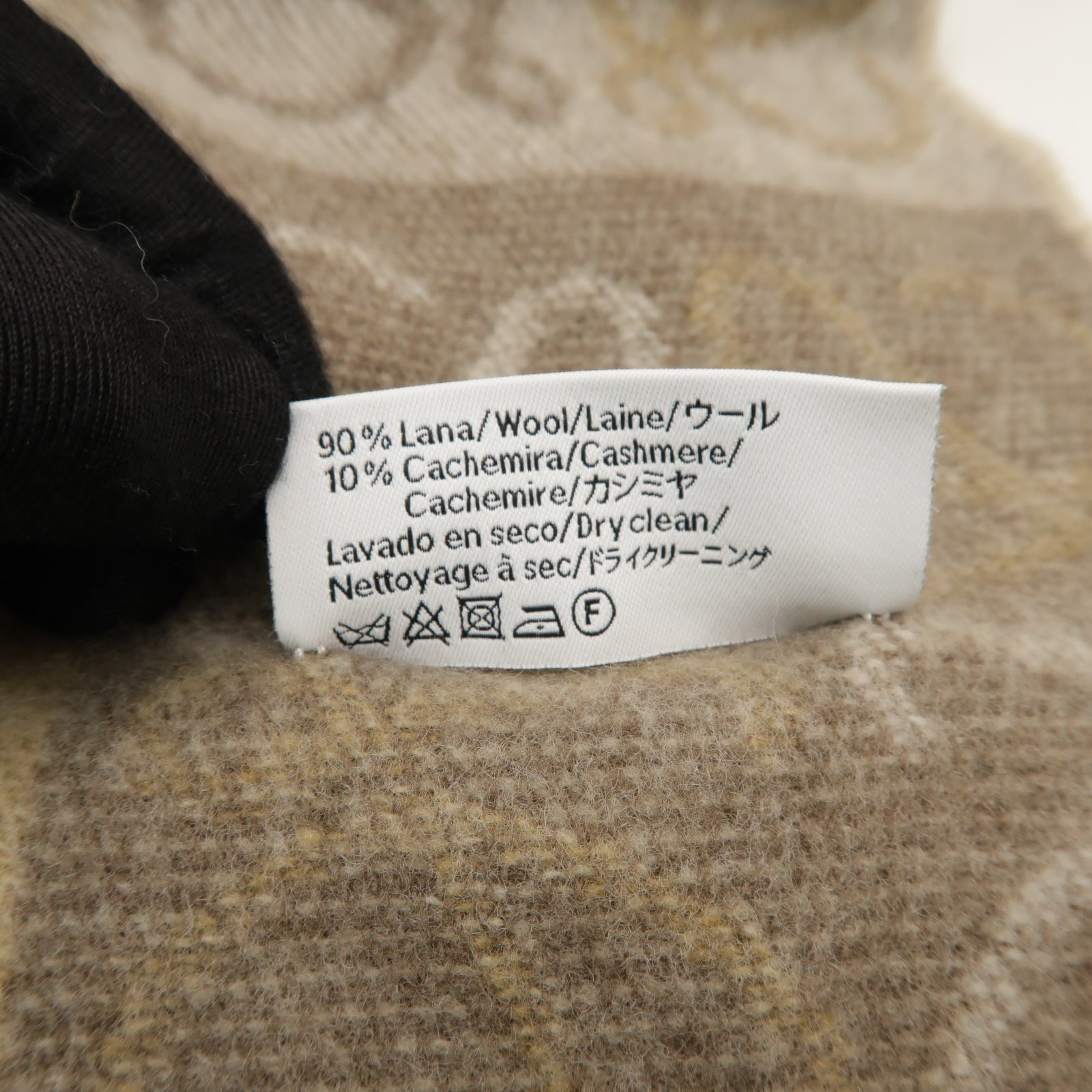 LOEWE Cashmere/羊毛Scarf圍巾米色/白色/棕色