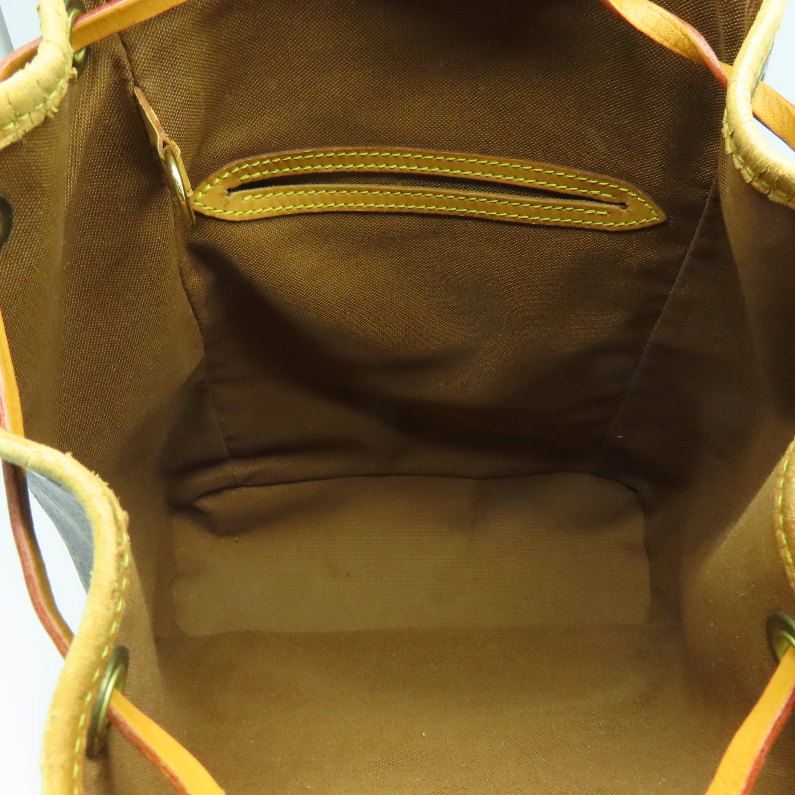 LOUIS VUITTON Monogram Montsouris MM金扣背包啡色
