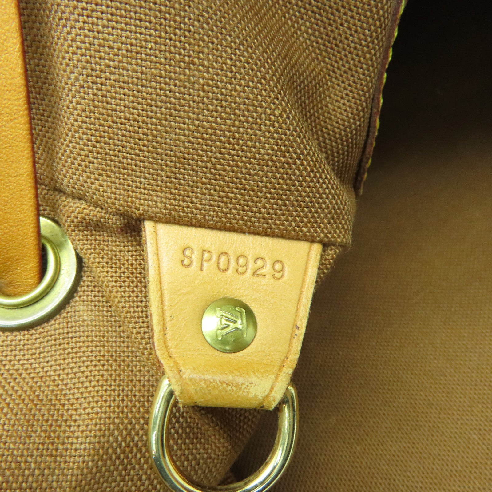 LOUIS VUITTON Monogram Montsouris MM金扣背包啡色