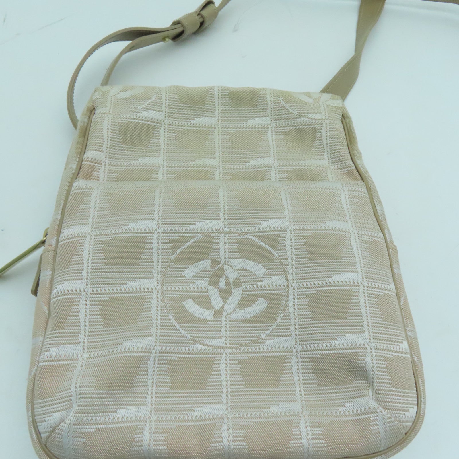 CHANEL 【激減優惠】帆布Shoulder Bag金扣肩背袋粉紅色