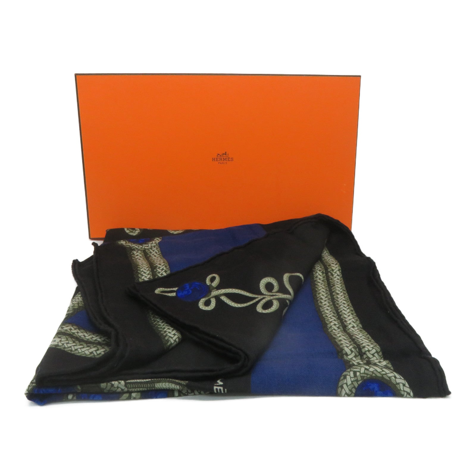 HERMES Cashmere/丝质Scarf围巾黑色