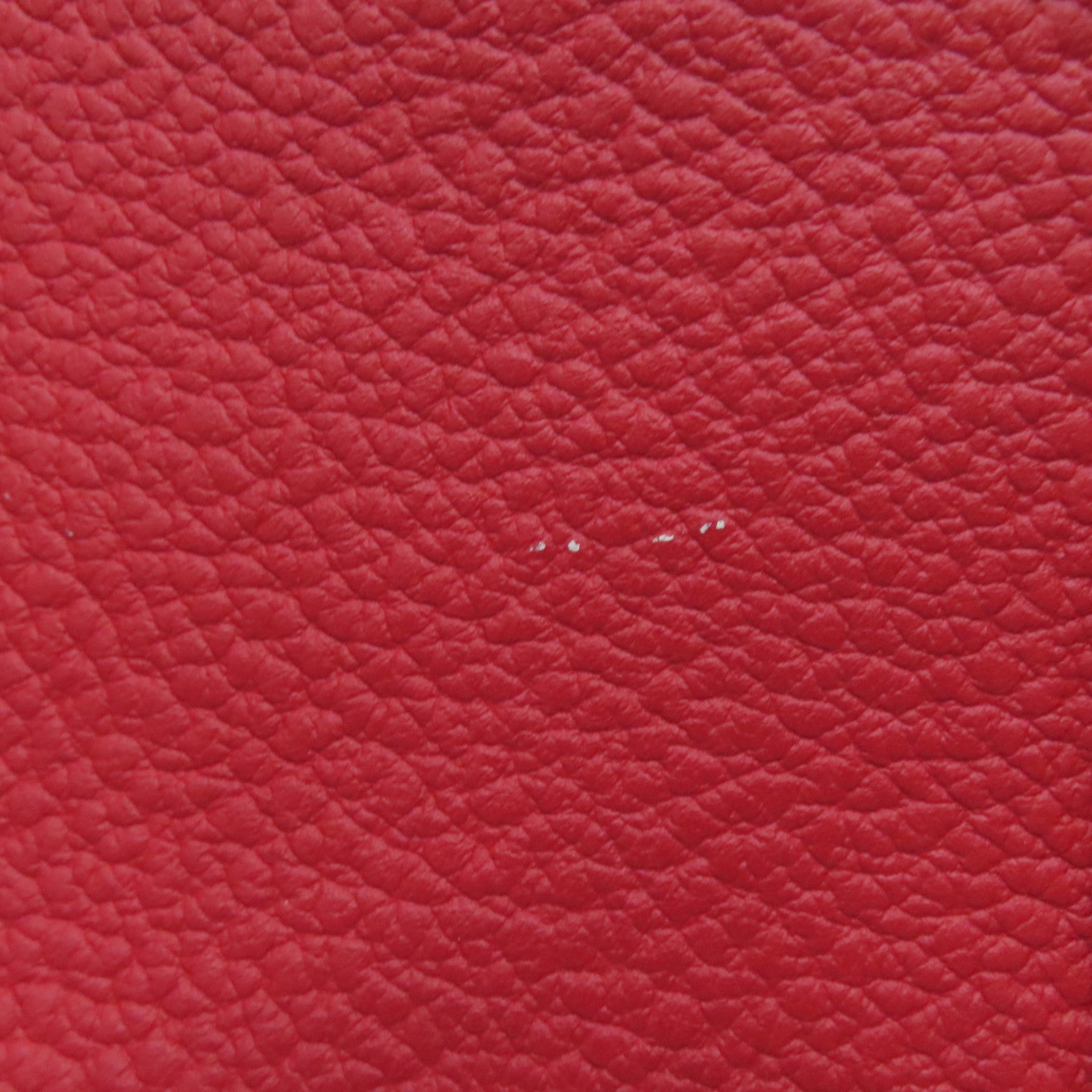 HERMES Country Leather Garden Party PM Silver Buckle Handle Bag Red