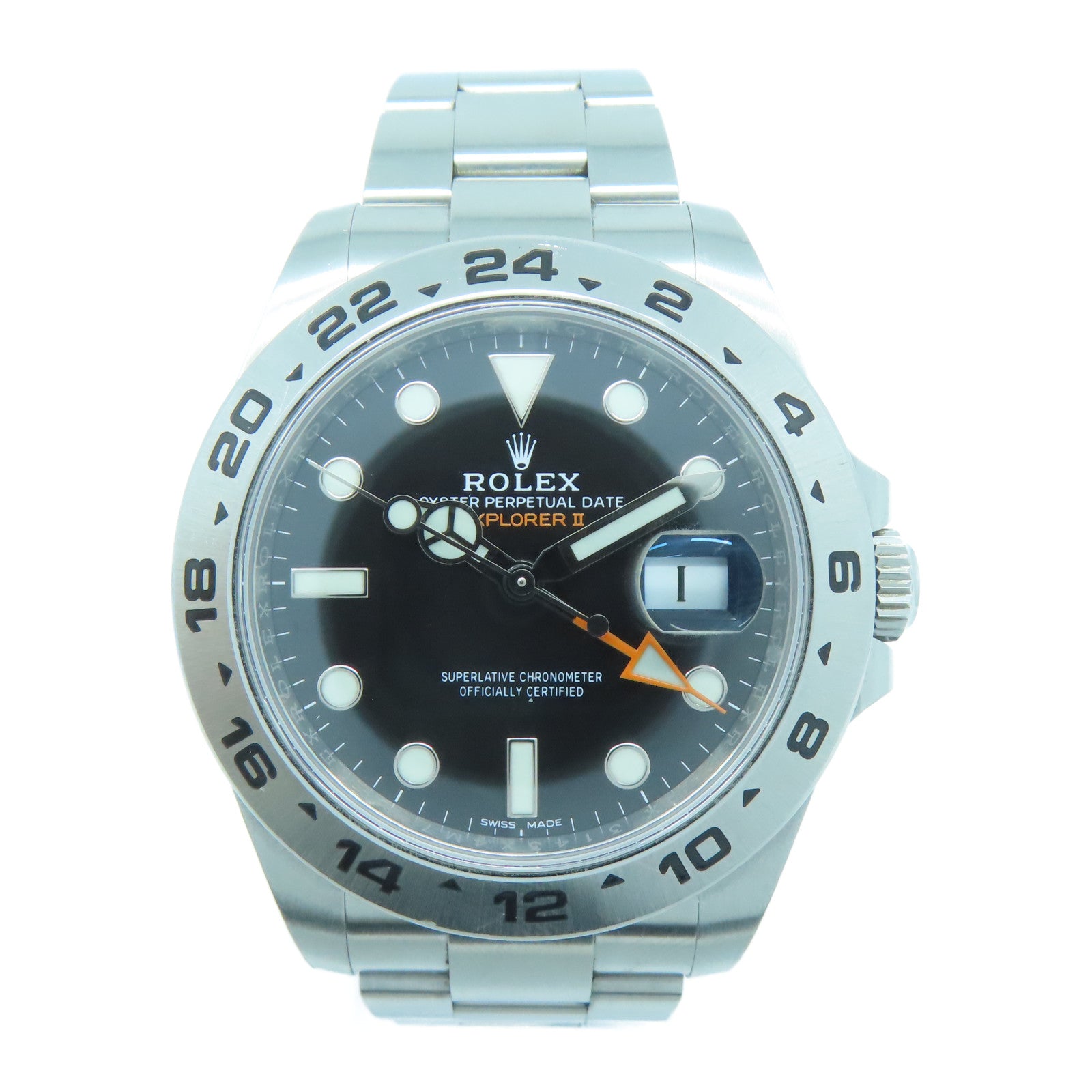 ROLEX 不鏽鋼Explorer II 42mm手錶自動機芯黑色