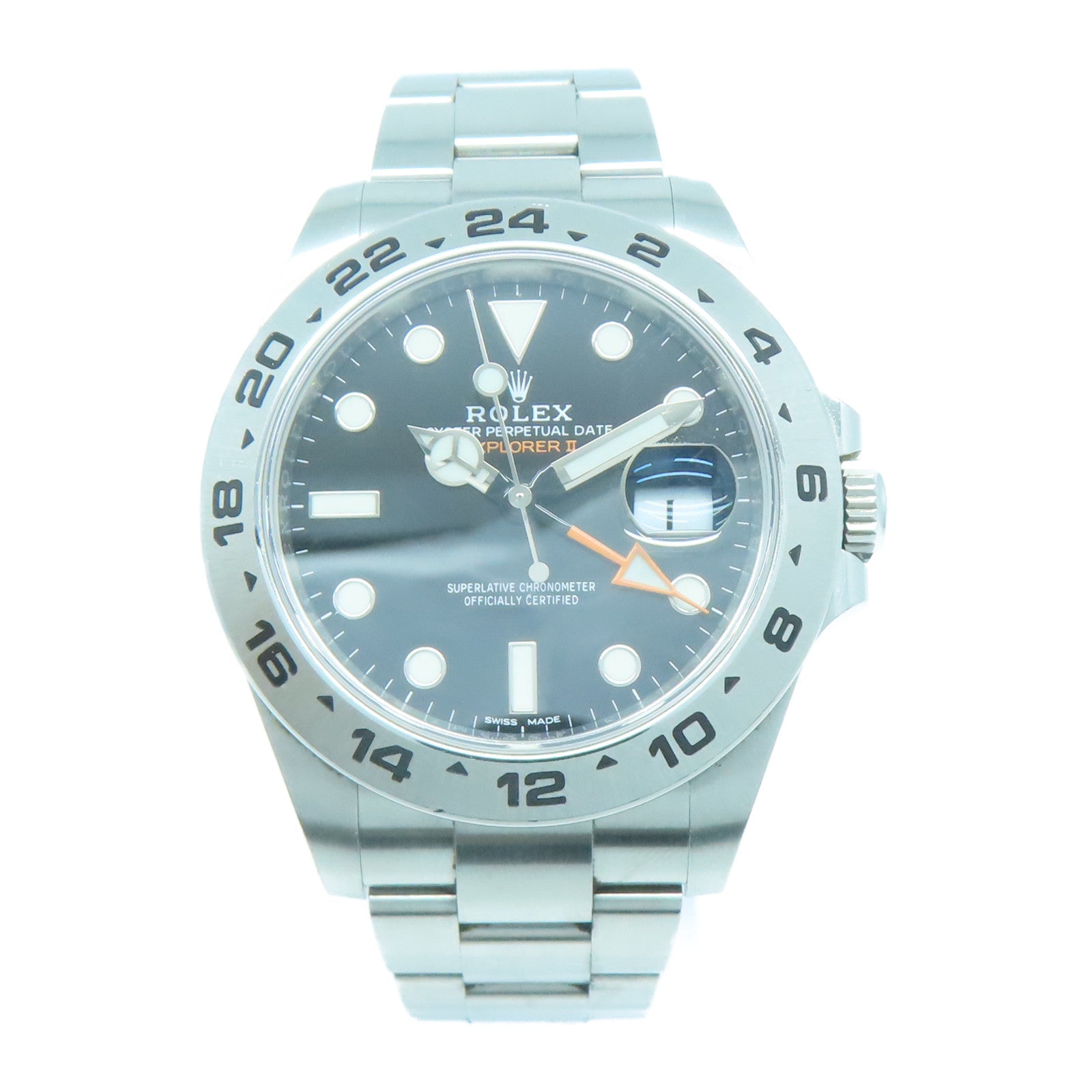 ROLEX 不鏽鋼Explorer II 42mm手錶自動機芯黑色