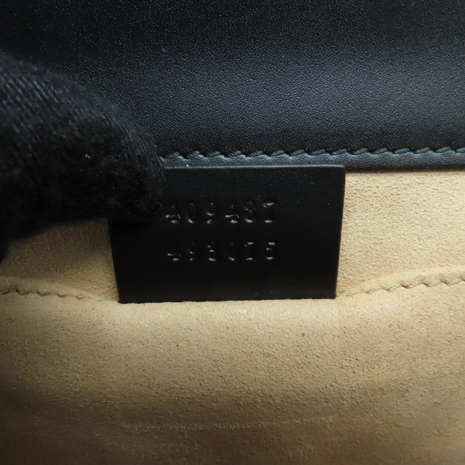 GUCCI 牛皮皮革Chain Shoulder Bag金扣鏈帶肩背袋黑色