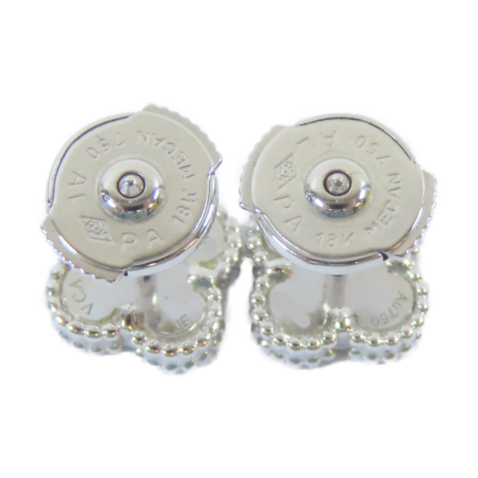 Van Cleef & Arpels 18K白金Sweet Alhambra Earrings耳環