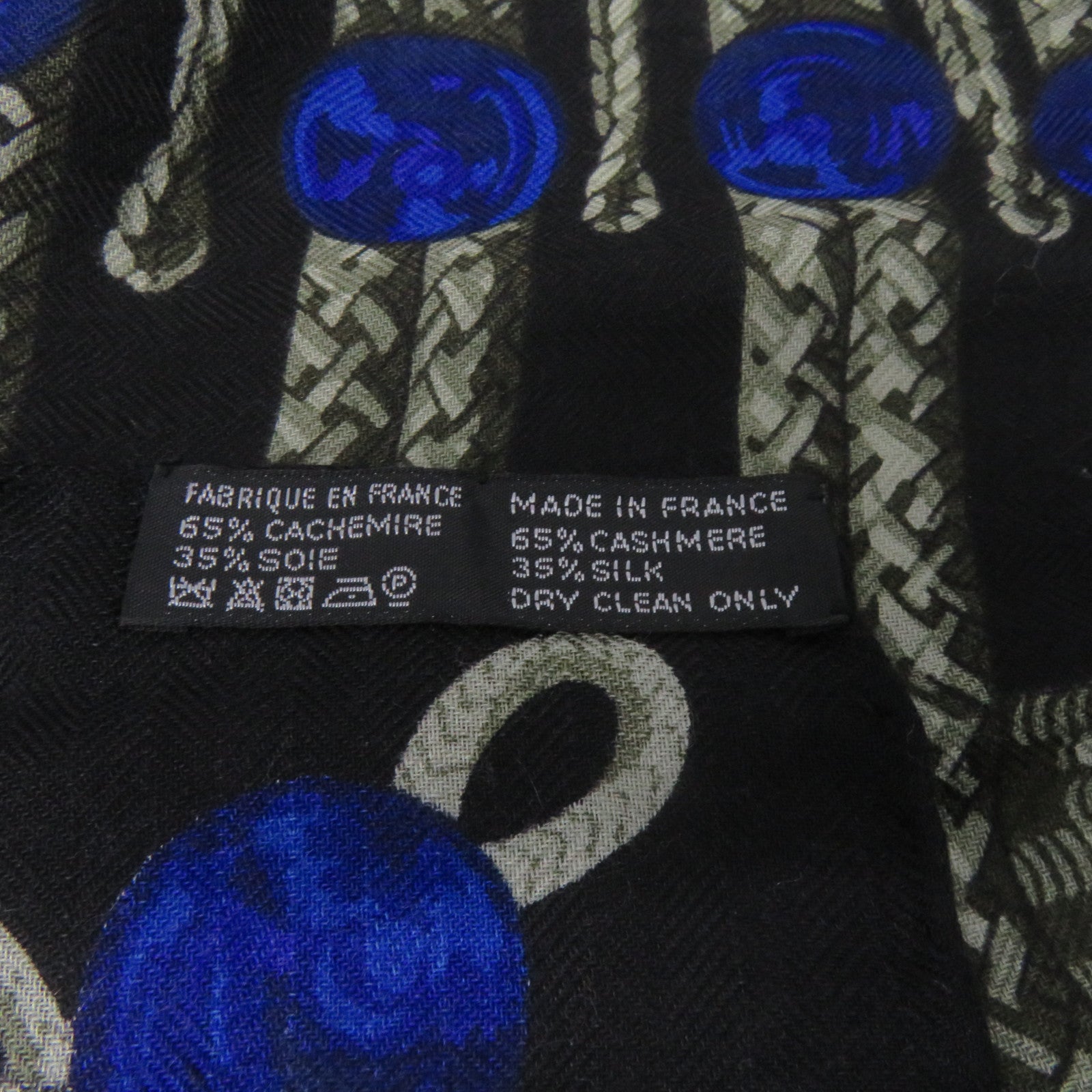 HERMES Cashmere/丝质Scarf围巾黑色