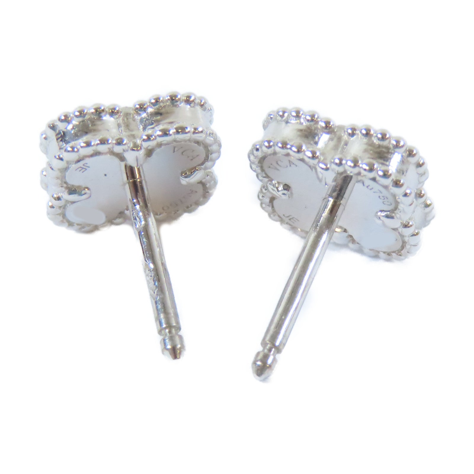 Van Cleef & Arpels 18K白金Sweet Alhambra Earrings耳環