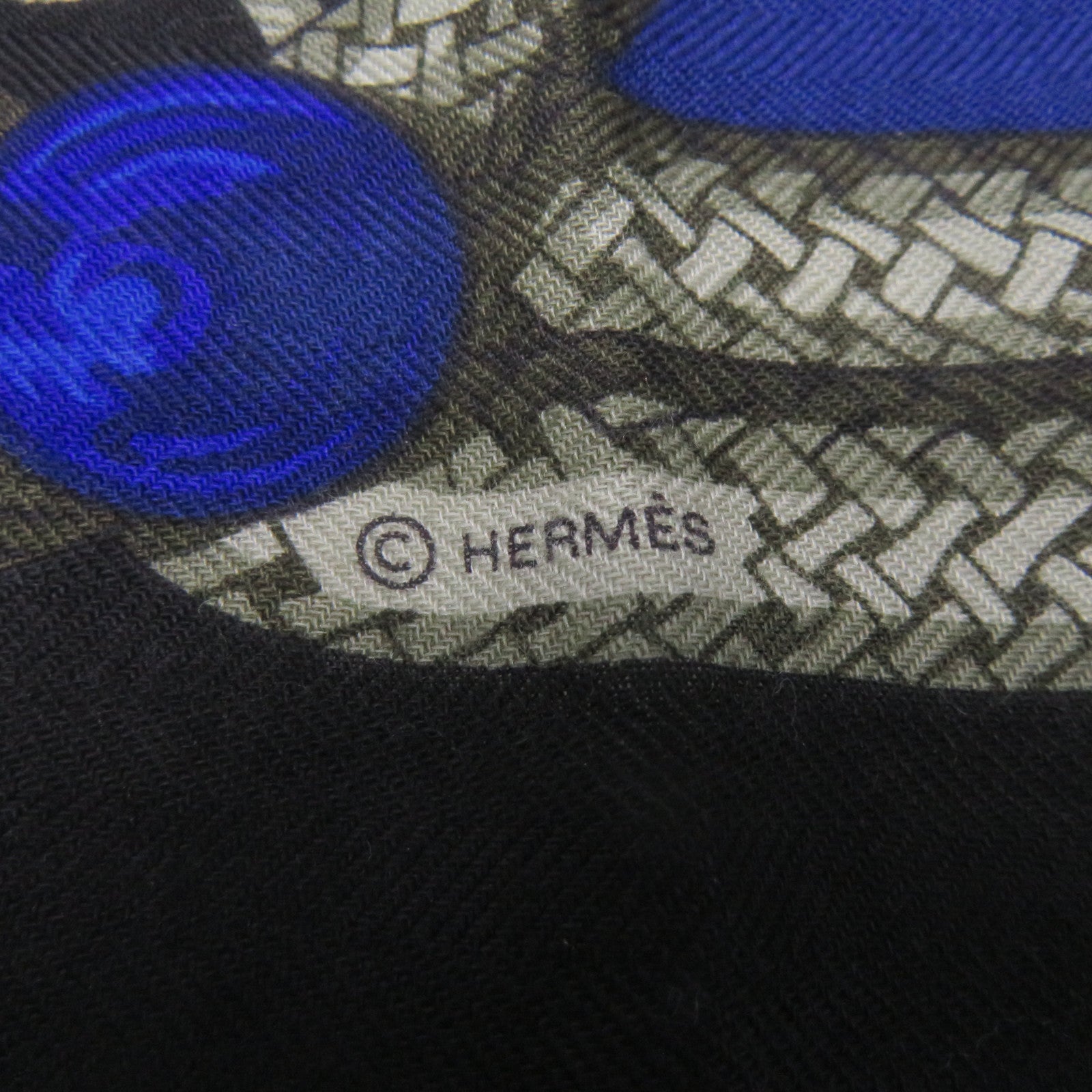 HERMES Cashmere/丝质Scarf围巾黑色