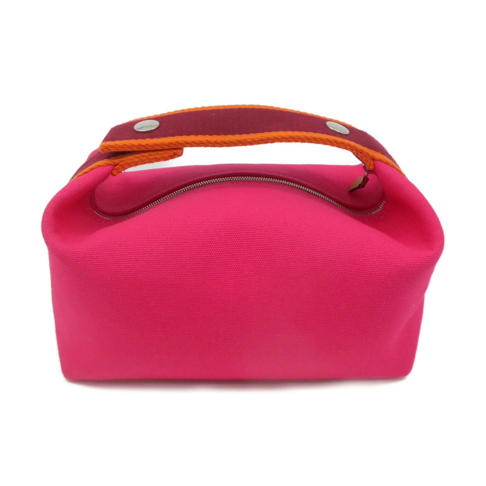 HERMES Canvas Bride A Brac Hand Bag I6 Pink
