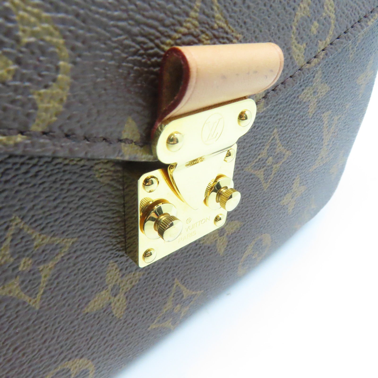 LOUIS VUITTON Monogram Pochette Metis金扣手挽肩背两用袋啡色