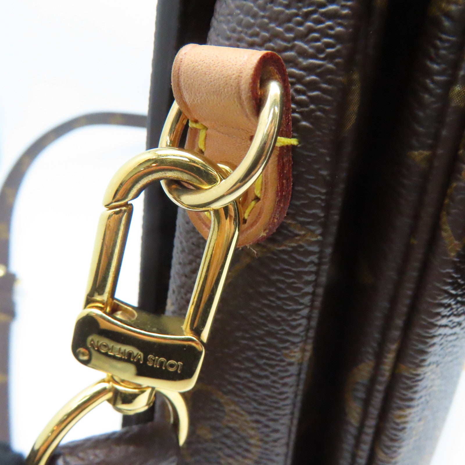 LOUIS VUITTON Monogram Pochette Metis金扣手挽肩背两用袋啡色