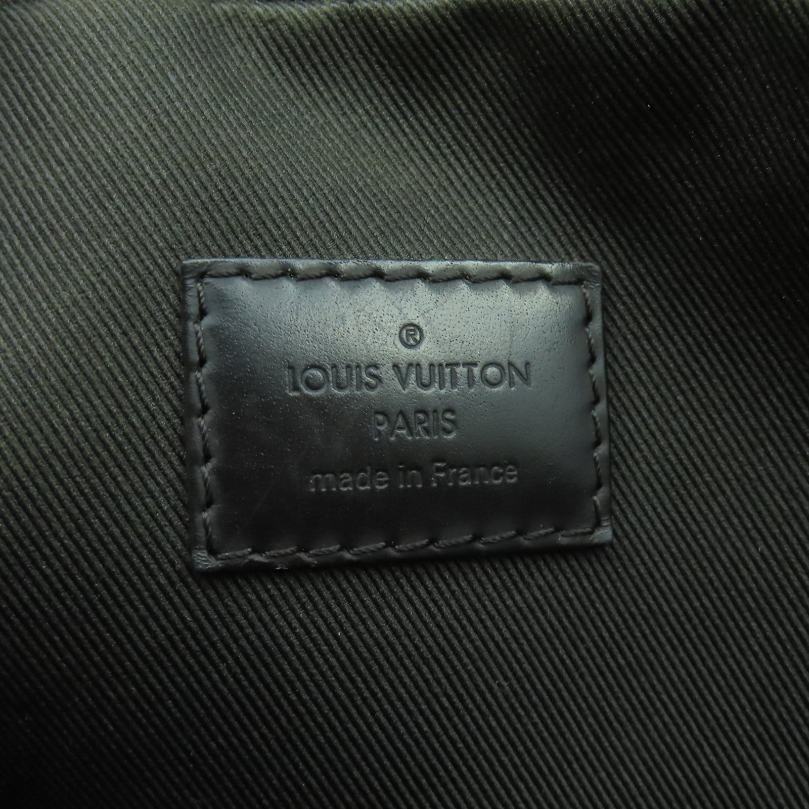 LOUIS VUITTON Damier Ebene Jake Messenger PM銀扣肩背袋啡色