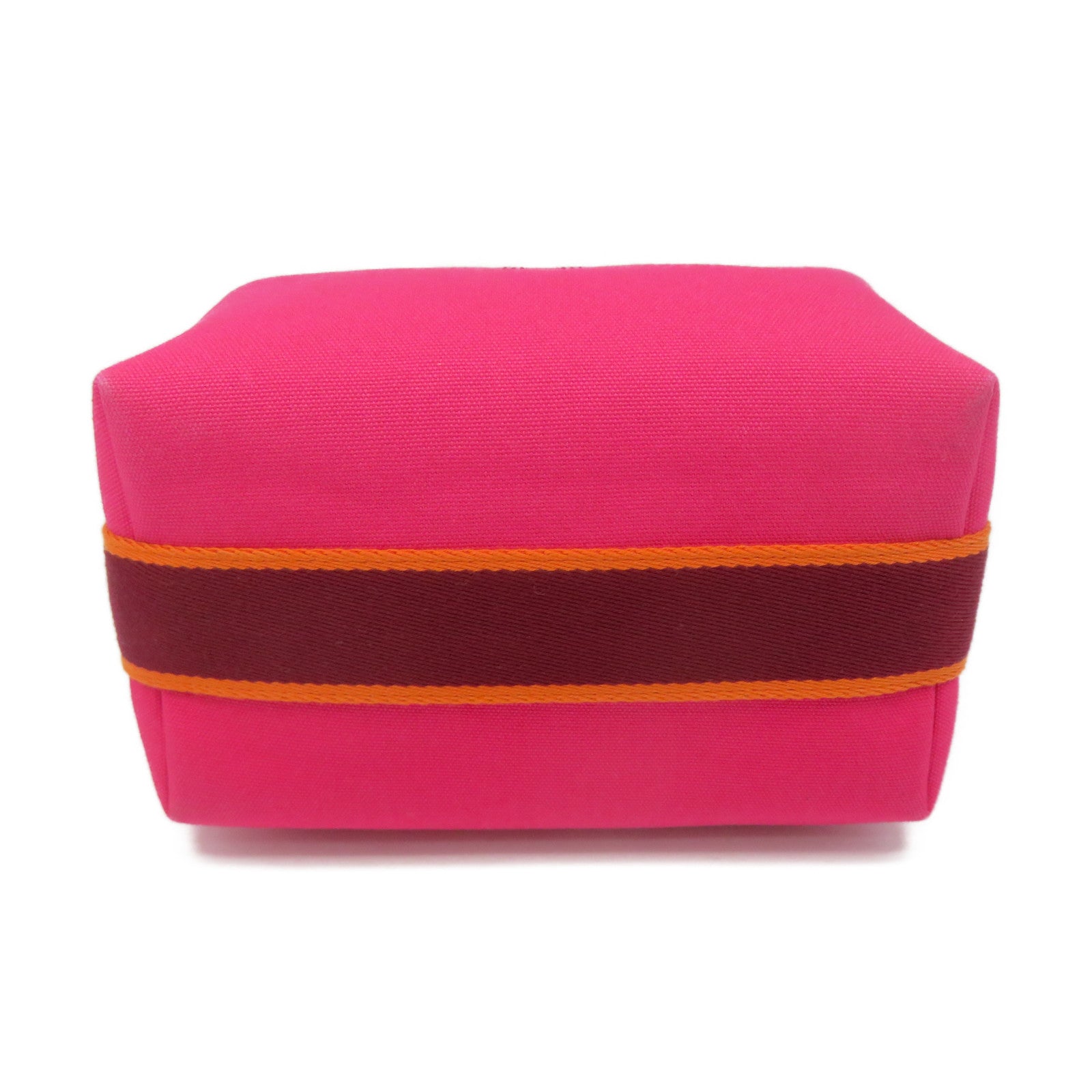 HERMES Canvas Bride A Brac Hand Bag I6 Pink