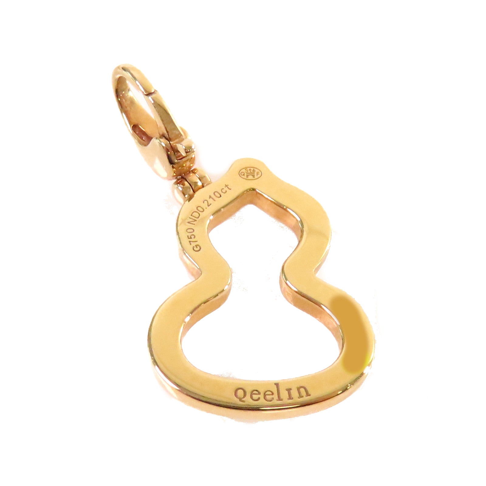JEWELRY 18K玫瑰金/0.21ct鑽石Qeelin Penden Wulu Pendant Top吊墜頭扣