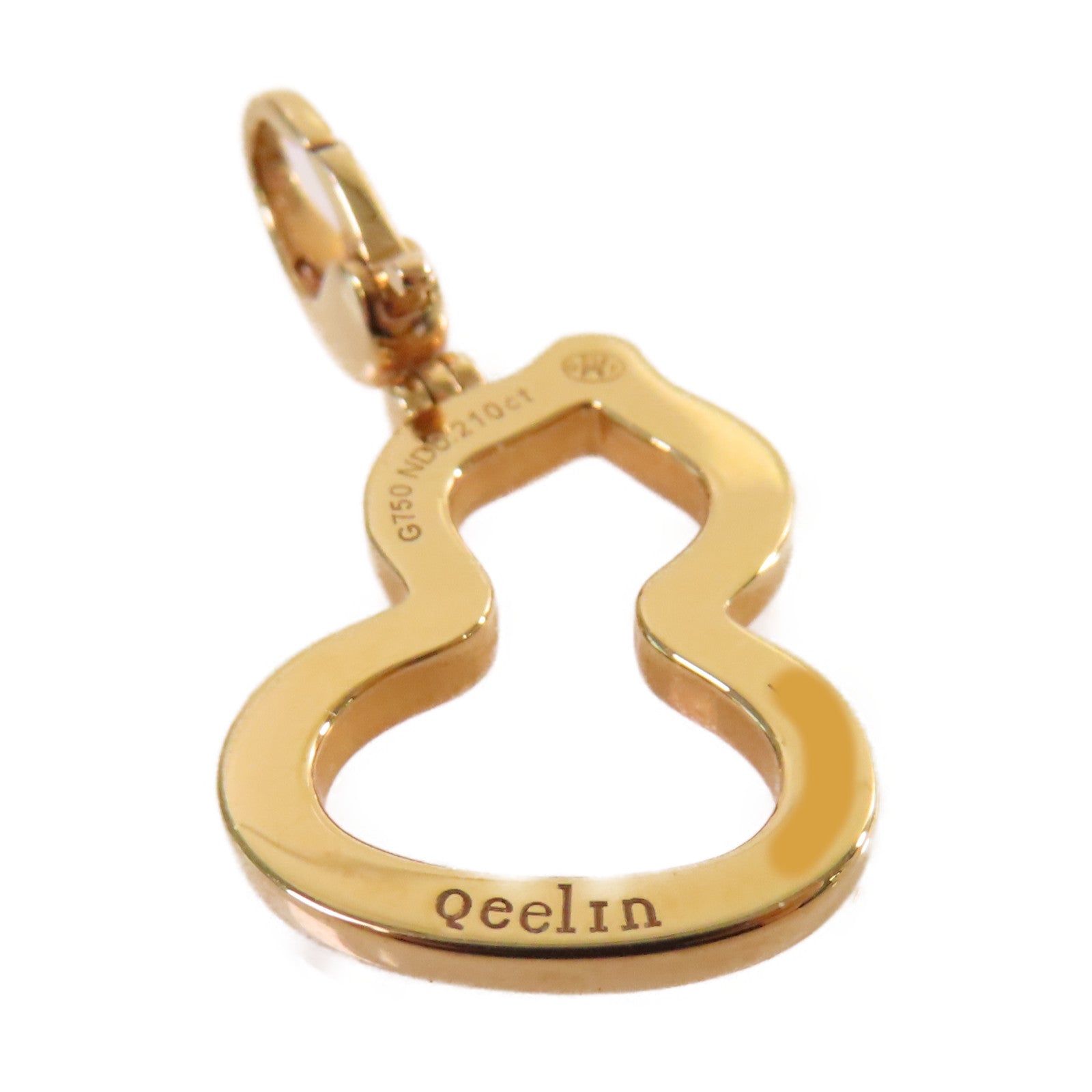 JEWELRY 18K玫瑰金/0.21ct鑽石Qeelin Penden Wulu Pendant Top吊墜頭扣