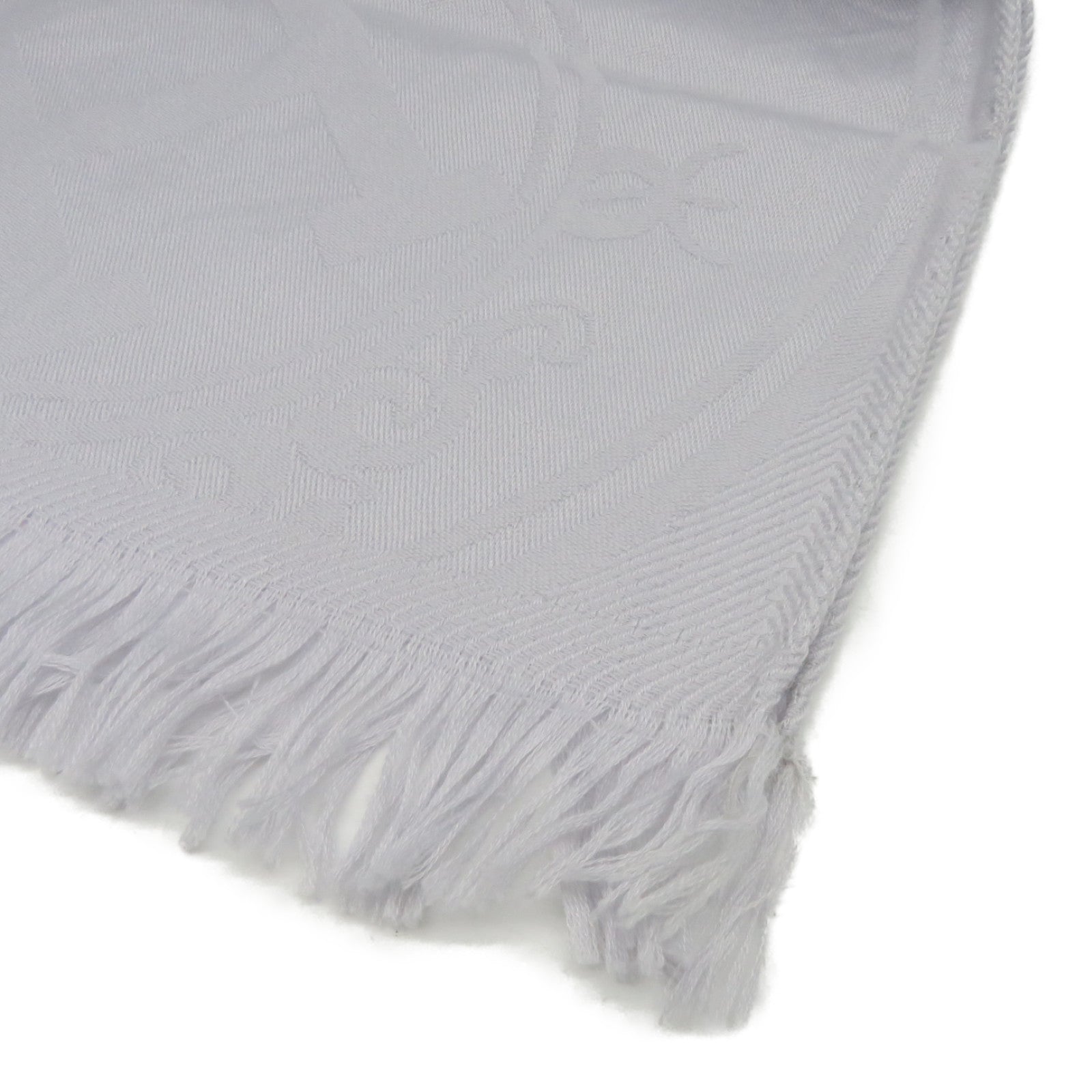 HERMES Cashmere/丝质Scarf围巾灰色