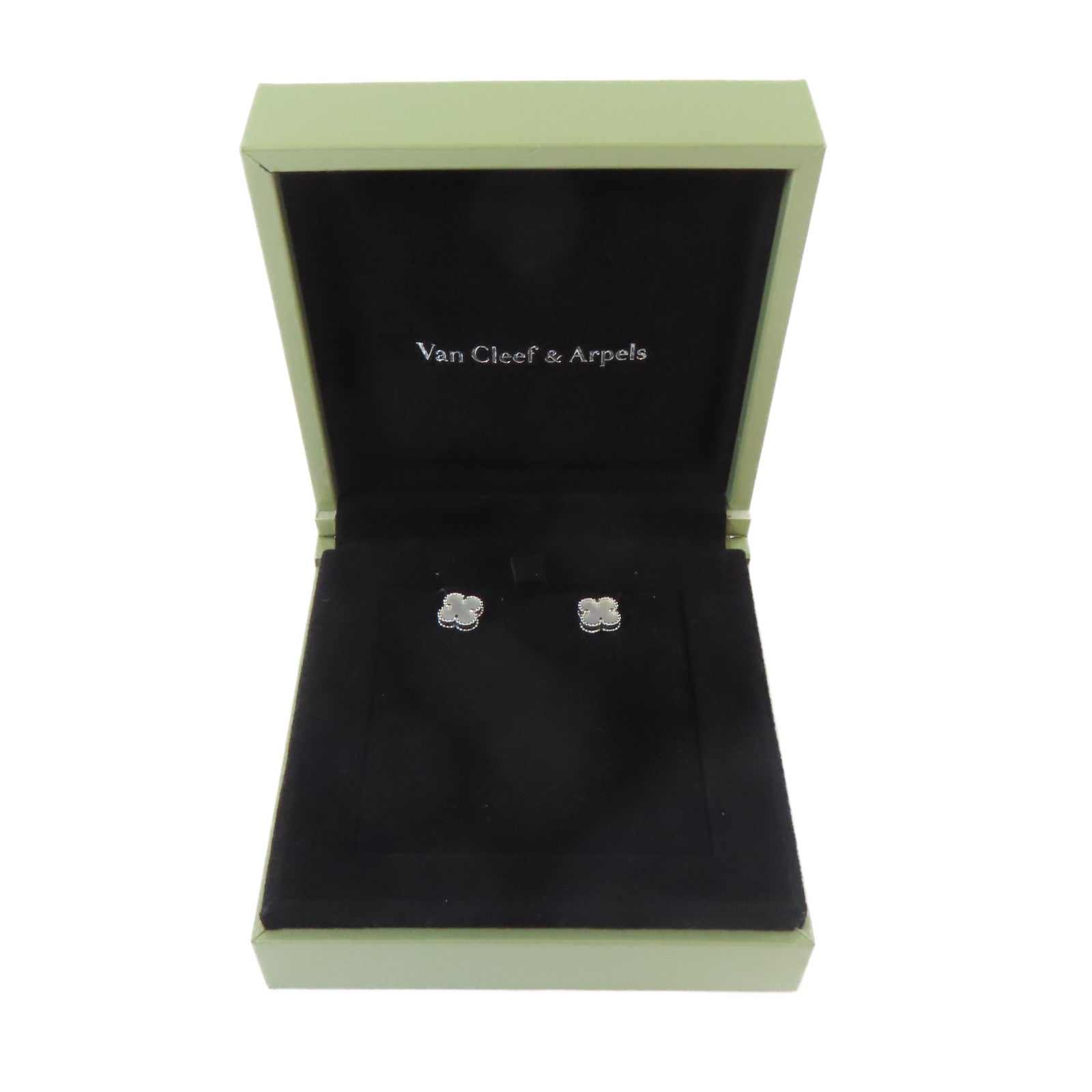 Van Cleef & Arpels 18K白金Sweet Alhambra Earrings耳環