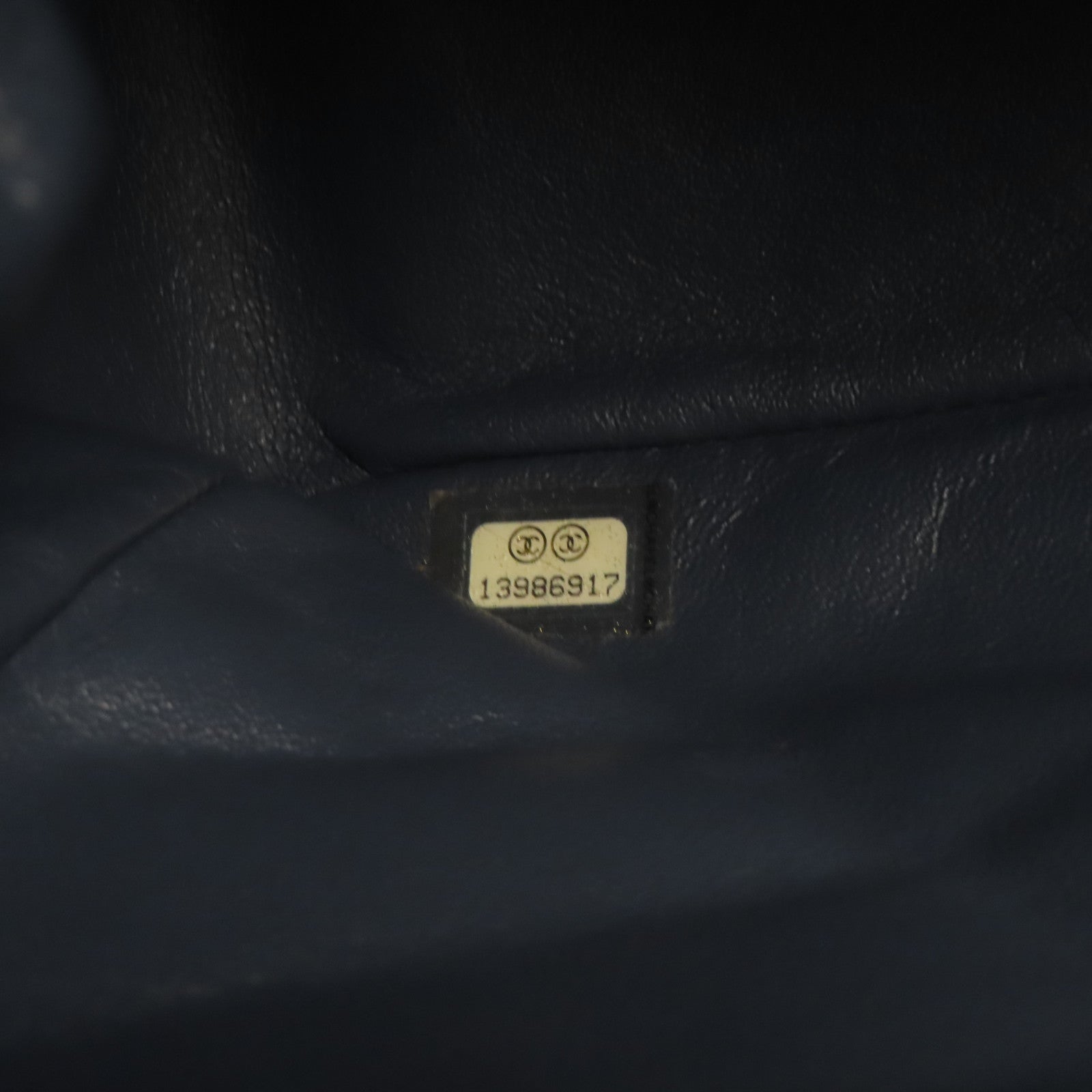 CHANEL 帆布Shoulder Bag銀扣肩背袋藍色