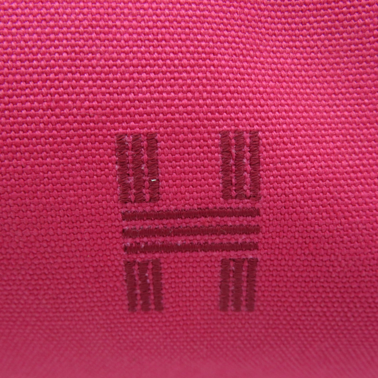 HERMES Canvas Bride A Brac Hand Bag I6 Pink