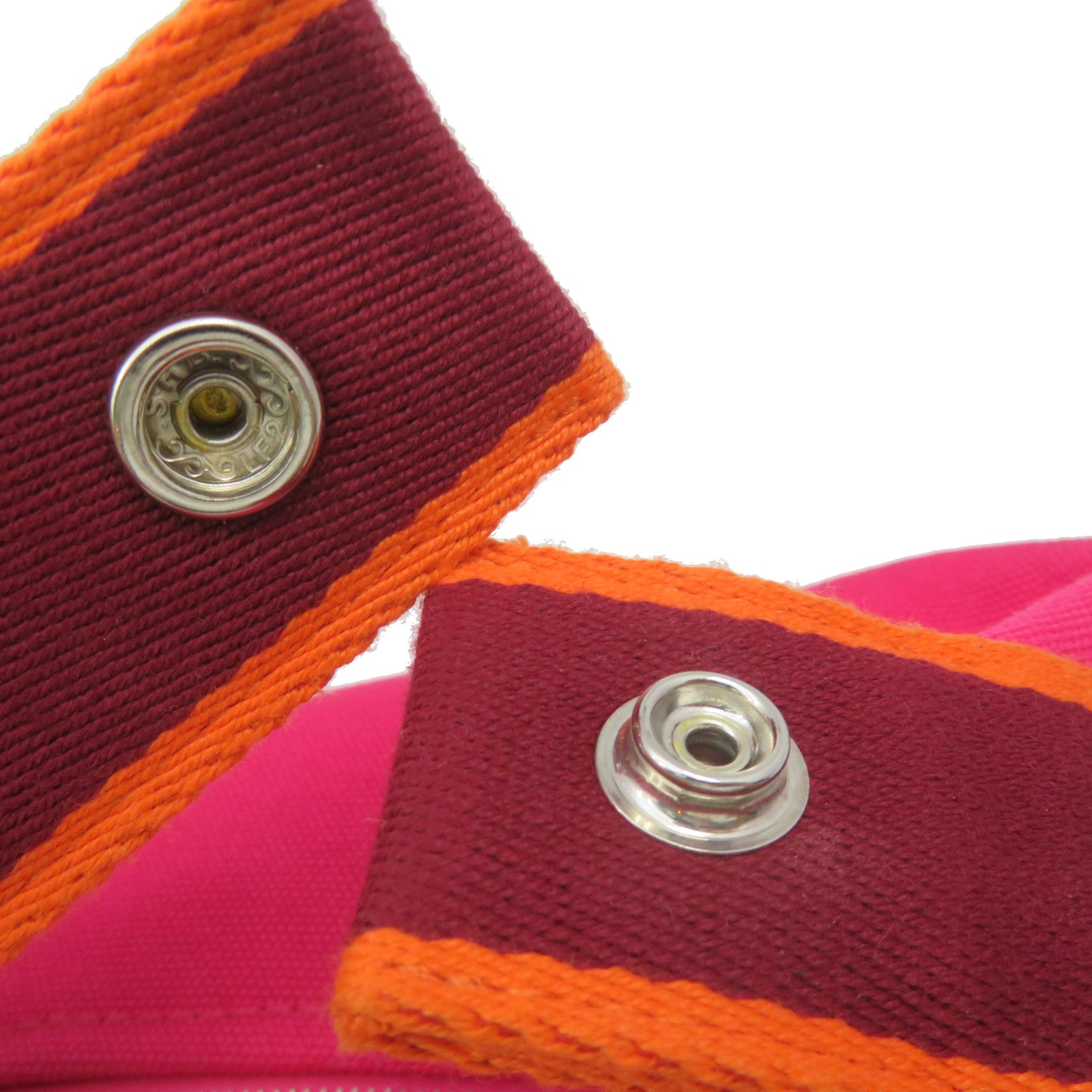 HERMES Canvas Bride A Brac Hand Bag I6 Pink