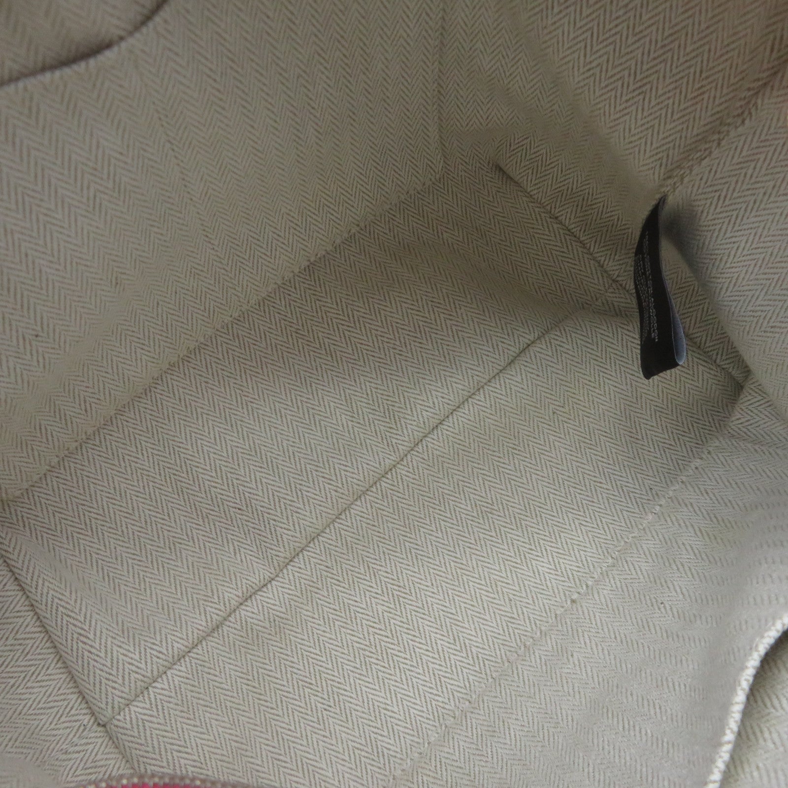 HERMES Canvas Bride A Brac Hand Bag I6 Pink