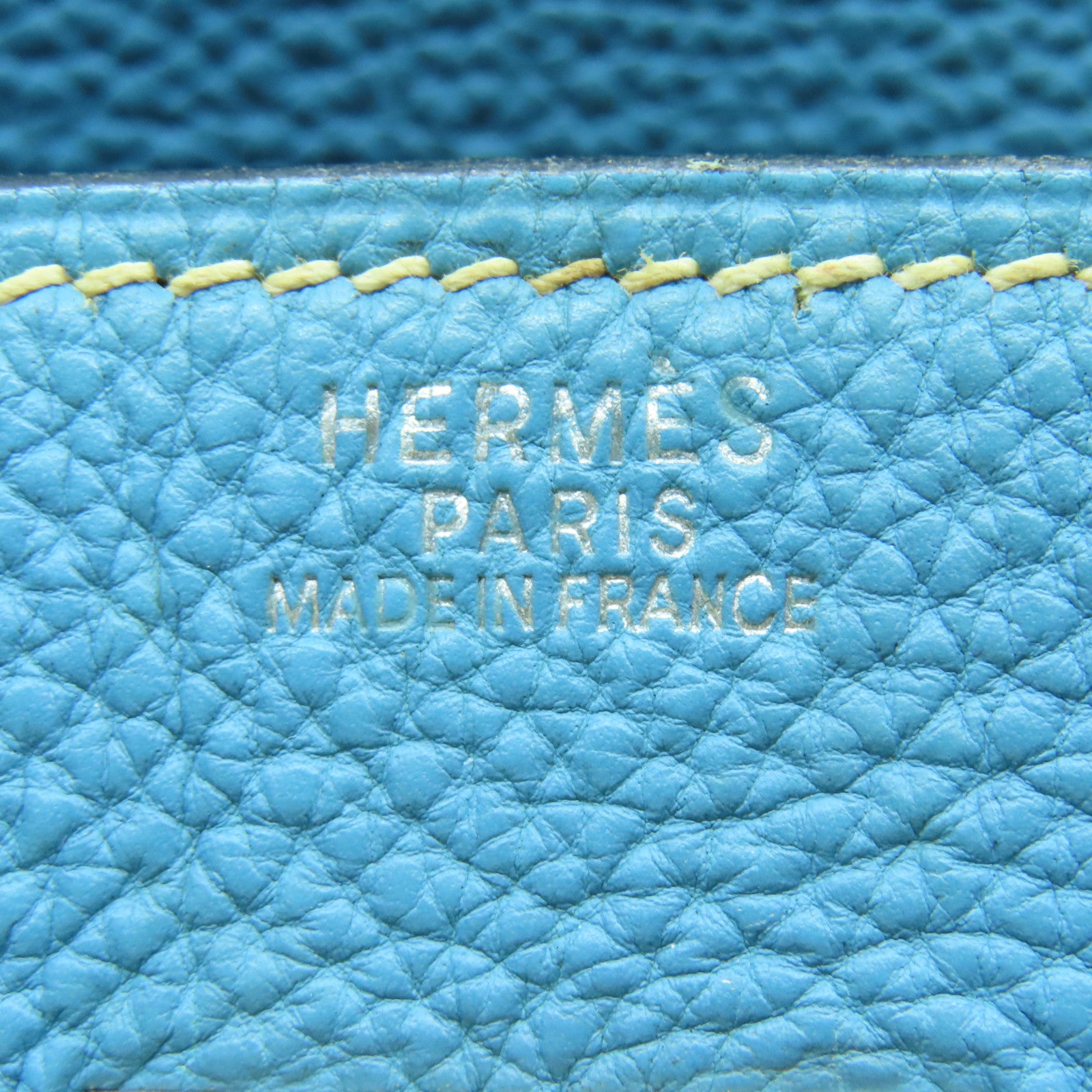HERMES Togo皮革Birkin 30銀扣手挽袋牛仔藍