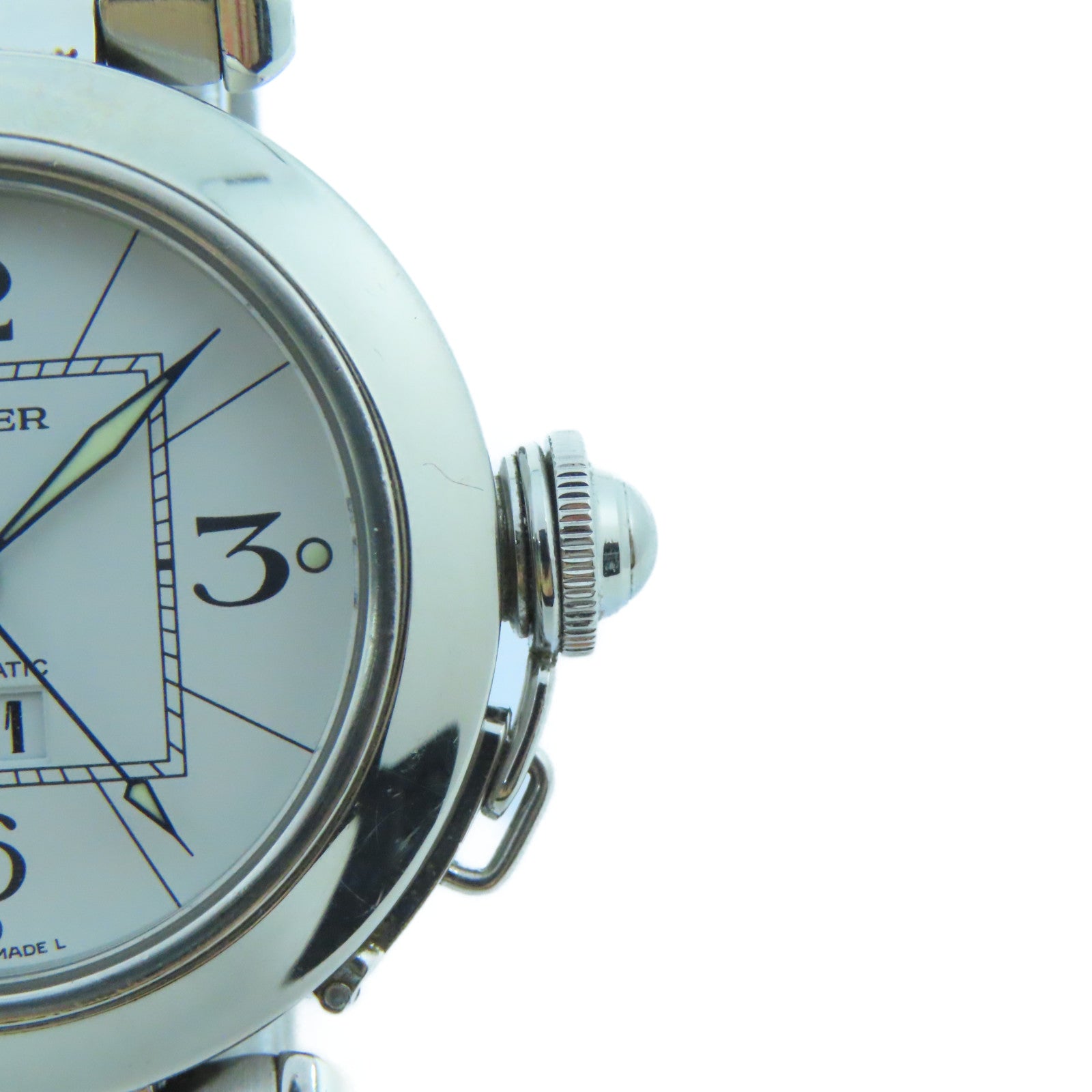 CARTIER Pasha C不锈钢手表自动机芯白色