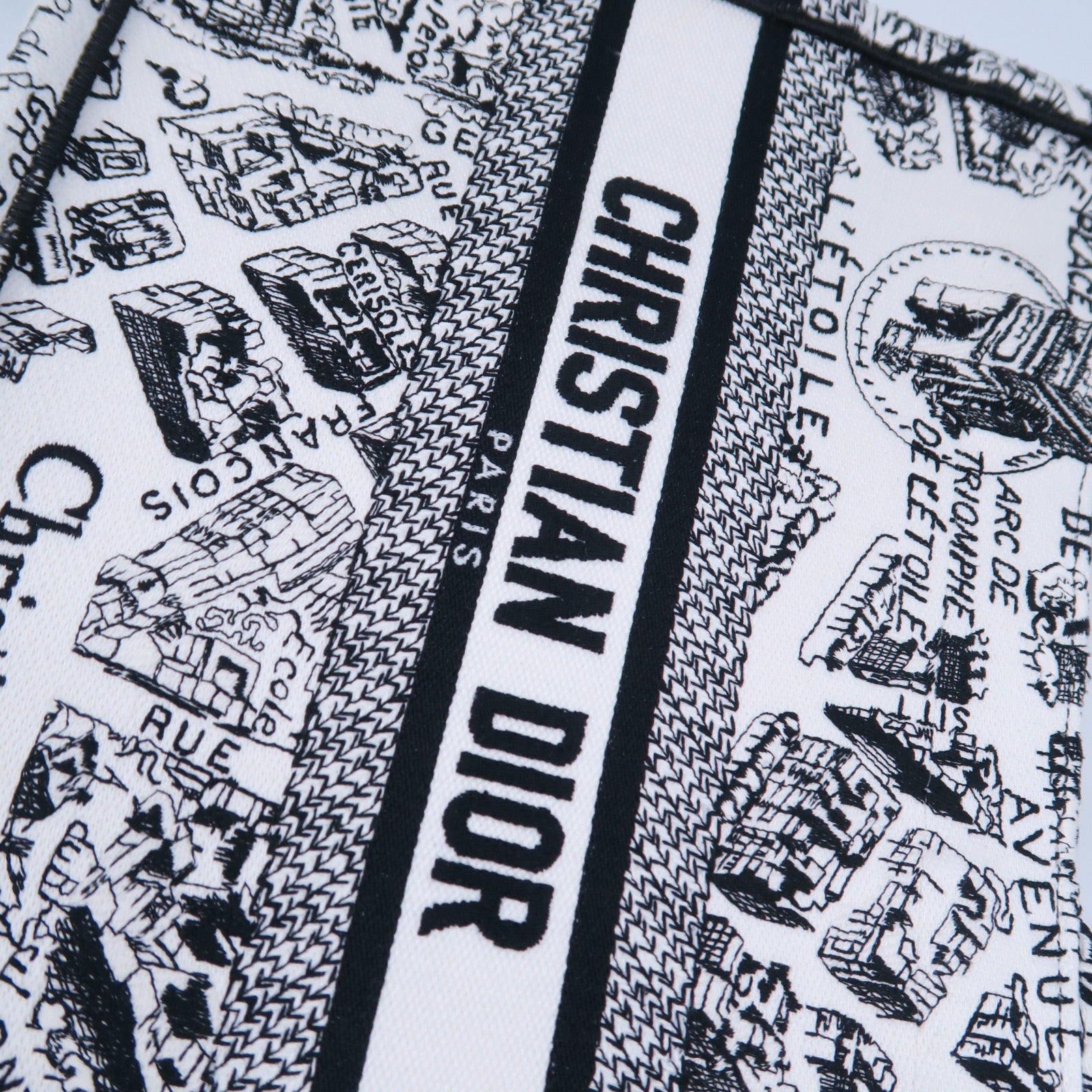 Dior 帆布Book Tote Bag手挽袋黑色/白色