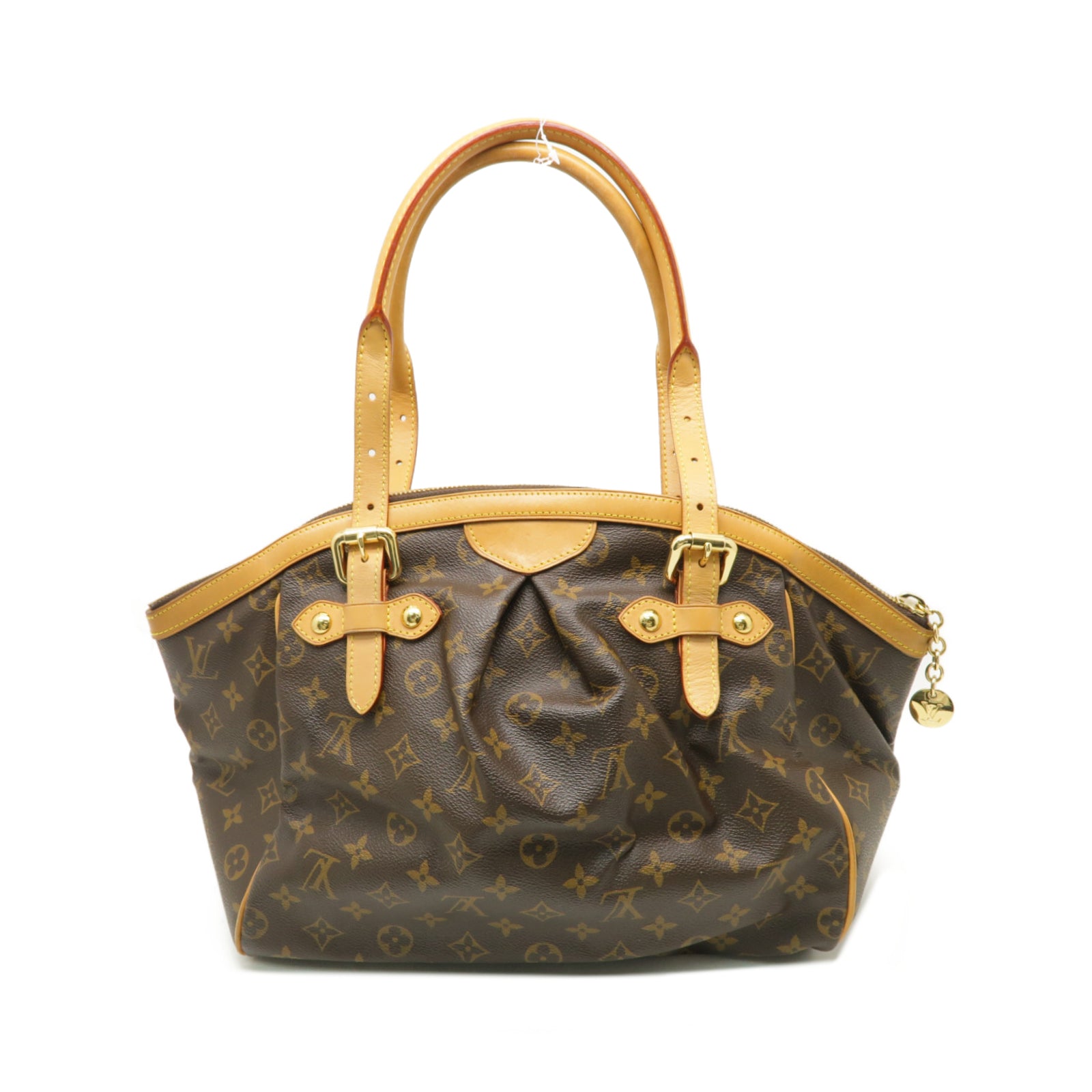 LOUIS VUITTON Monogram Tivoli GM金扣肩背袋棕色