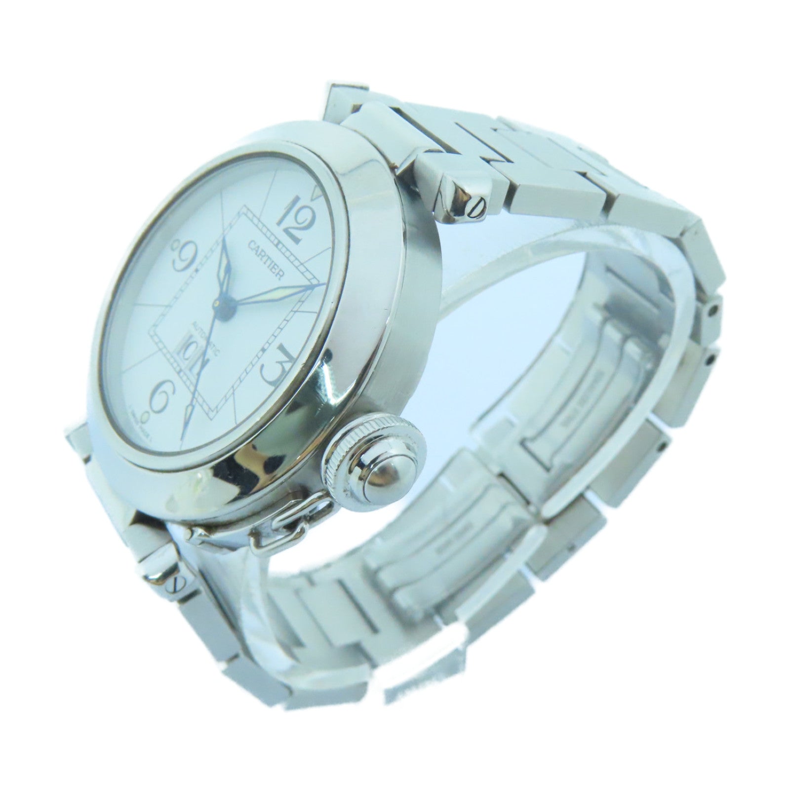 CARTIER Pasha C不锈钢手表自动机芯白色