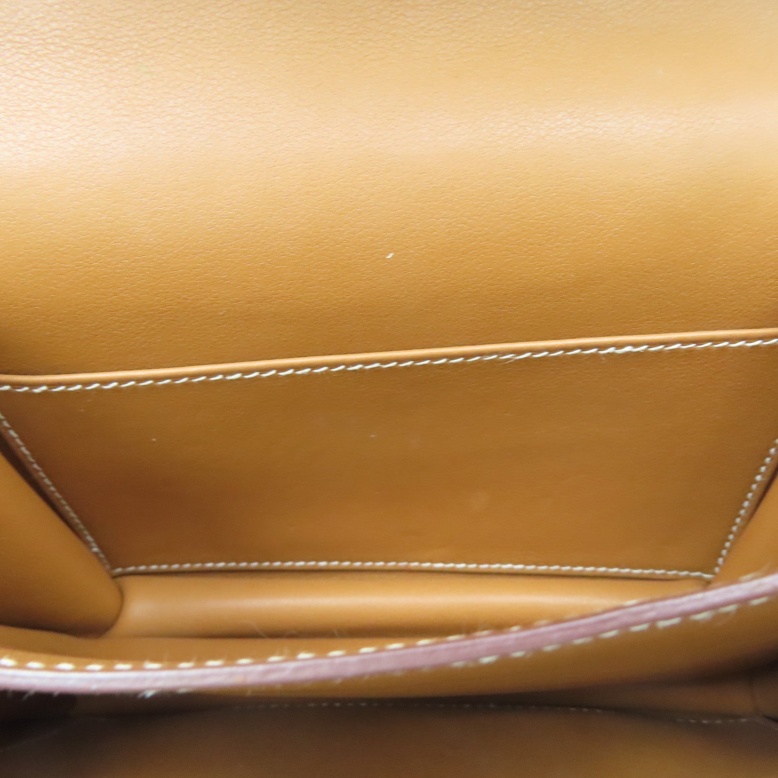 HERMES Swift Leather Constance Mini Gold Buckle Handle Shoulder Bag Brown