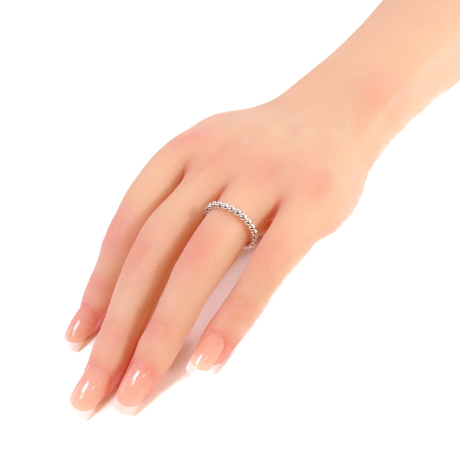 Van Cleef & Arpels 18K黃金Perlee Pearls Ring戒指#55/US#7