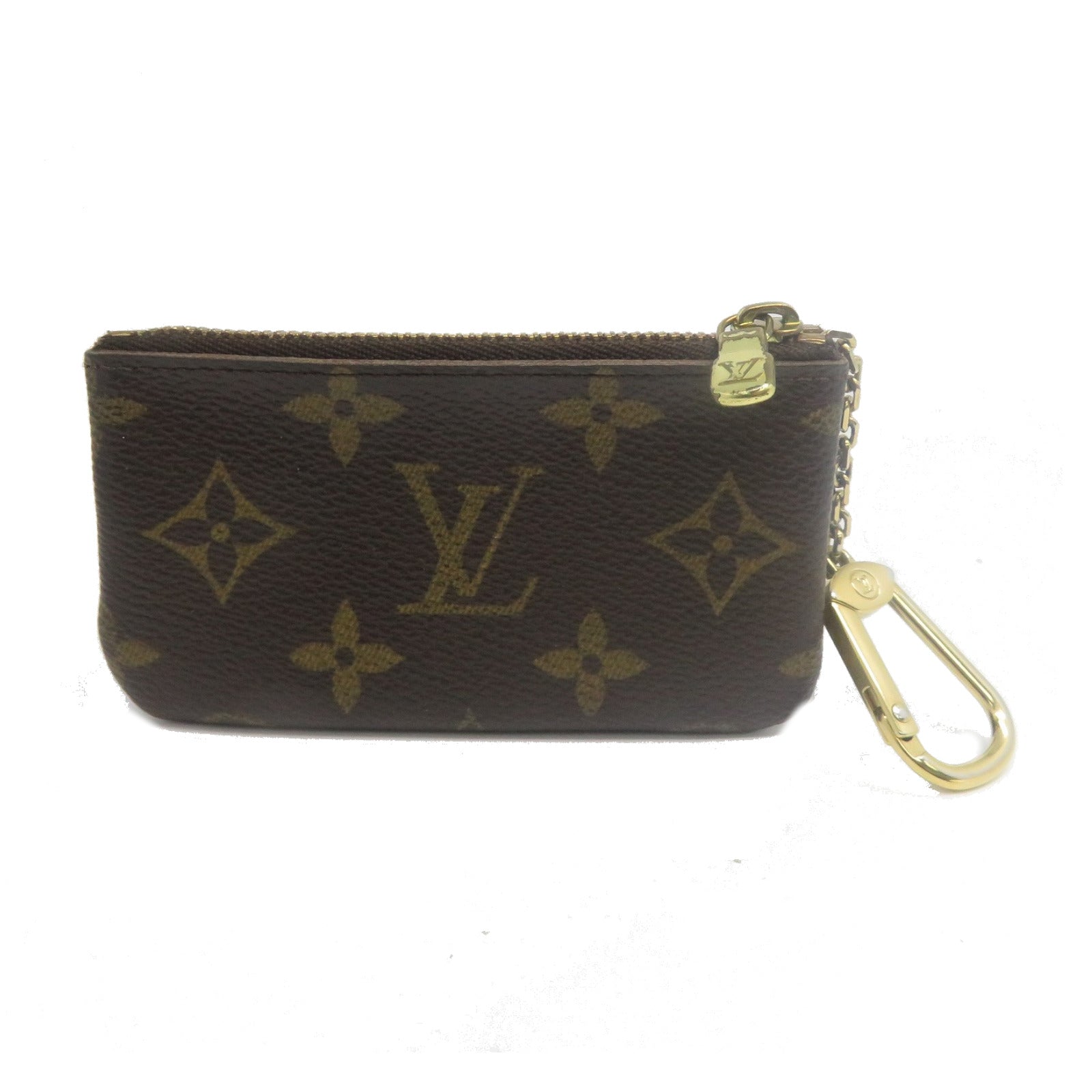 LOUIS VUITTON Monogram Coin Case金扣零錢包啡色