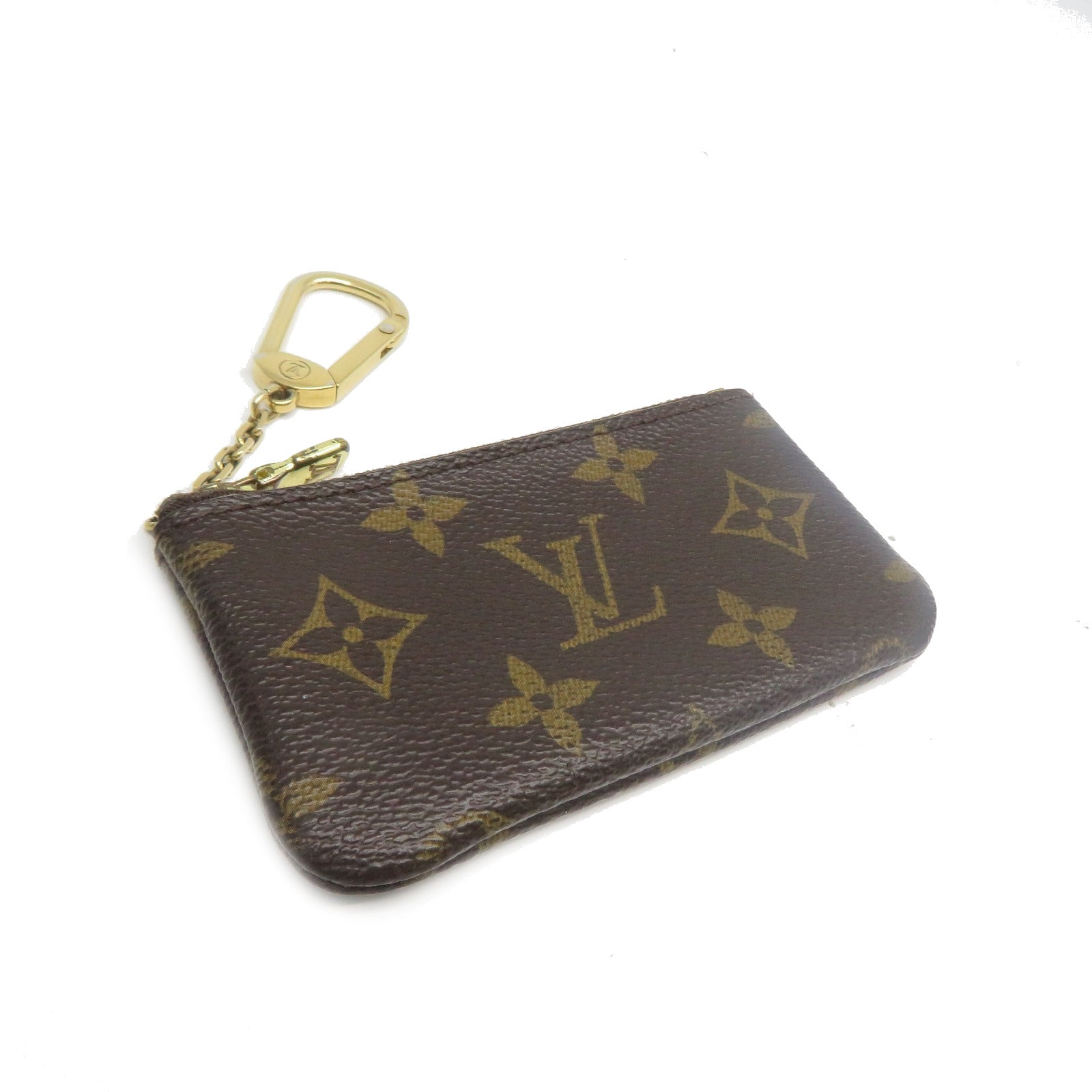 LOUIS VUITTON Monogram Coin Case金扣零錢包啡色