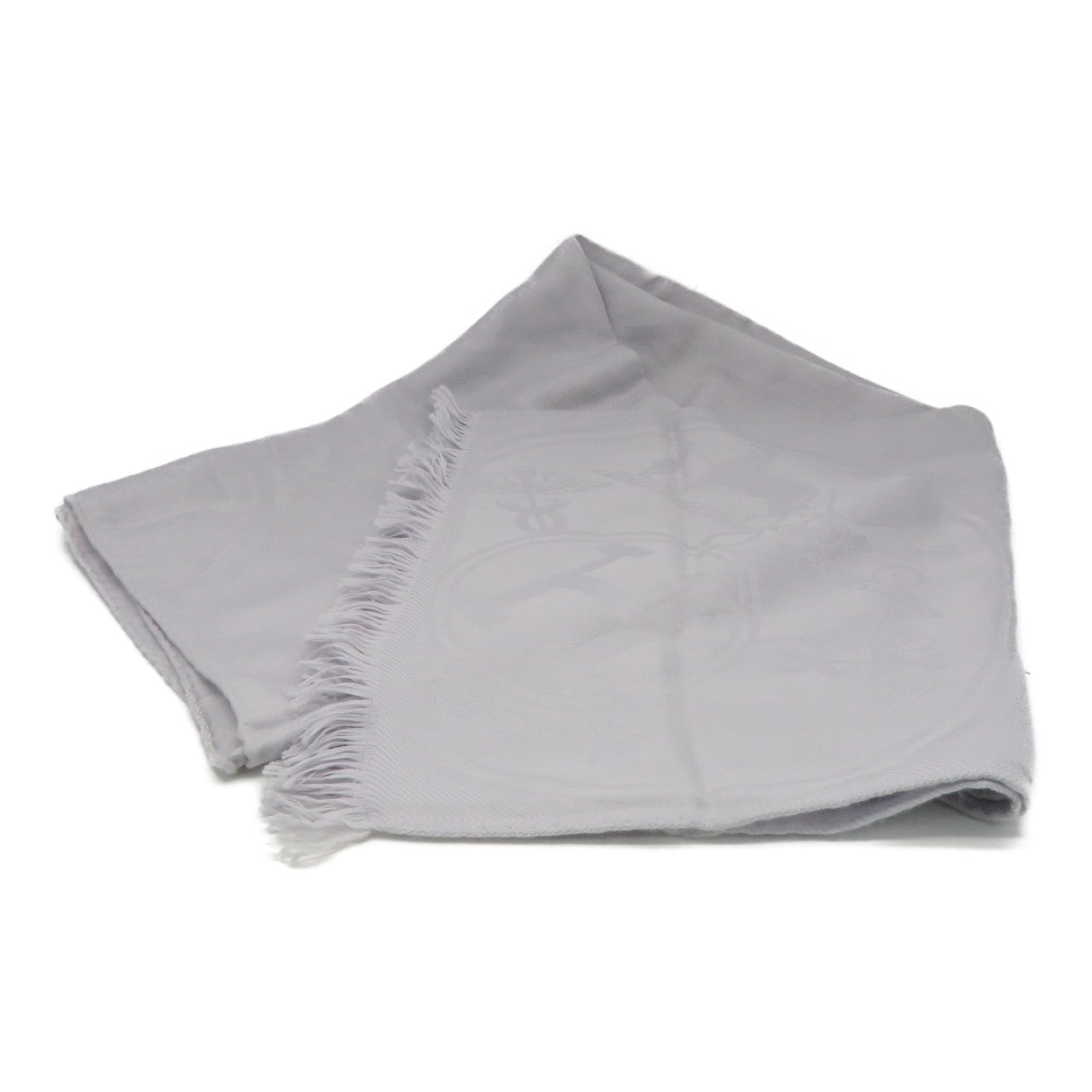 HERMES Cashmere/丝质Scarf围巾灰色
