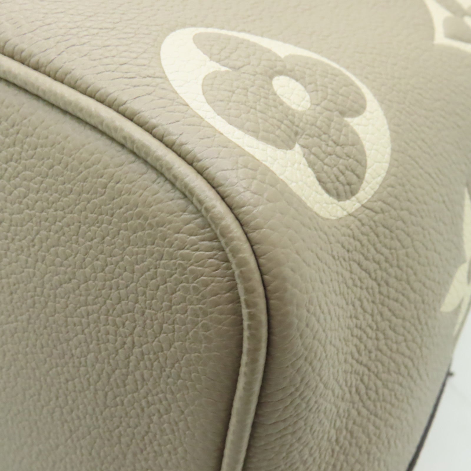 LOUIS VUITTON Monogram Empreinte NeoNoe金扣手挽肩背兩用袋米色