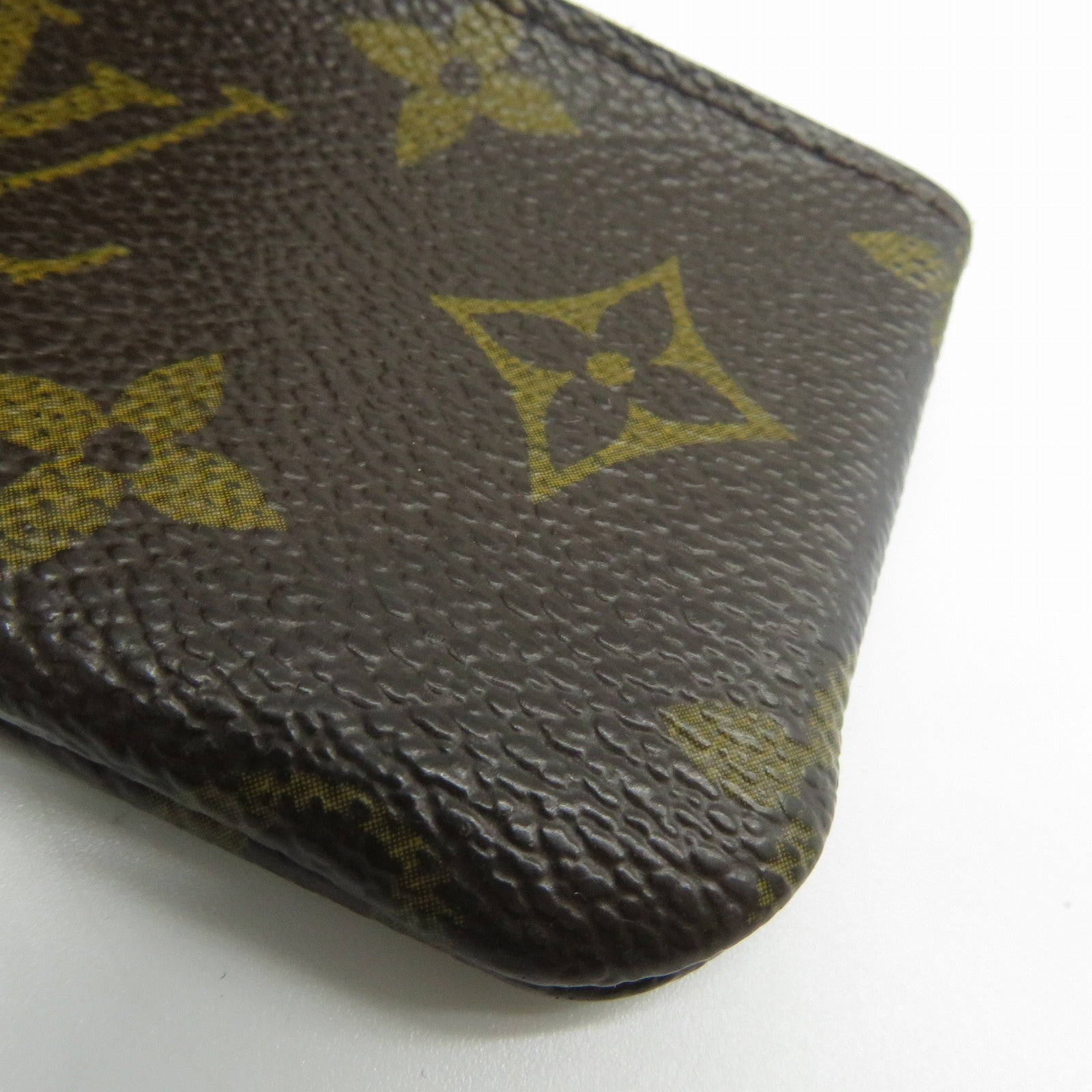 LOUIS VUITTON Monogram Coin Case金扣零錢包啡色