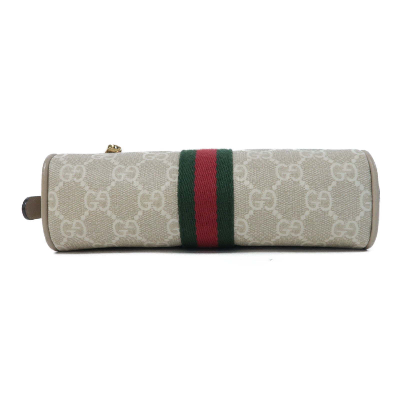 GUCCI 塗層帆布Ophidia GG Supreme Mini Bag金扣肩背袋米色