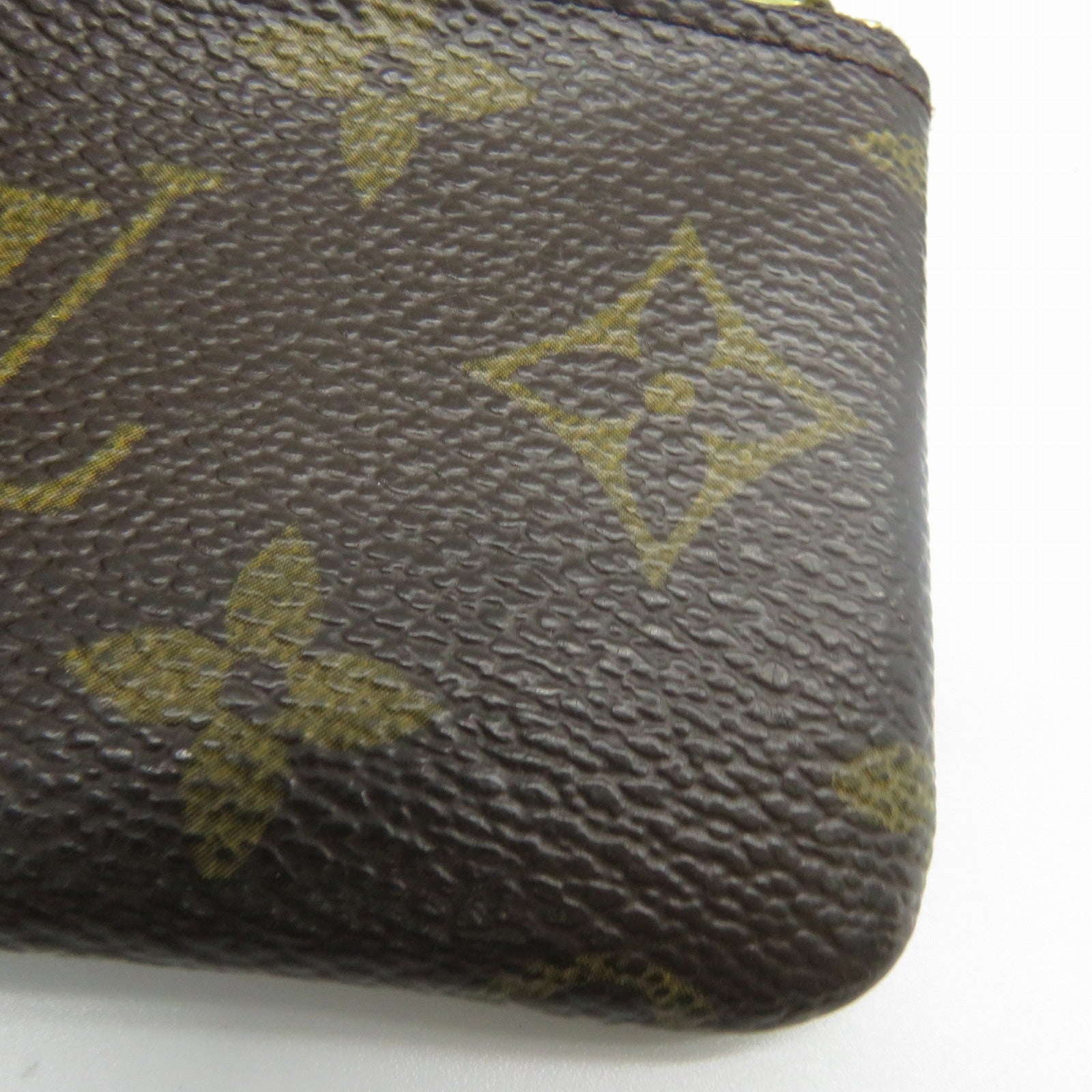 LOUIS VUITTON Monogram Coin Case金扣零錢包啡色