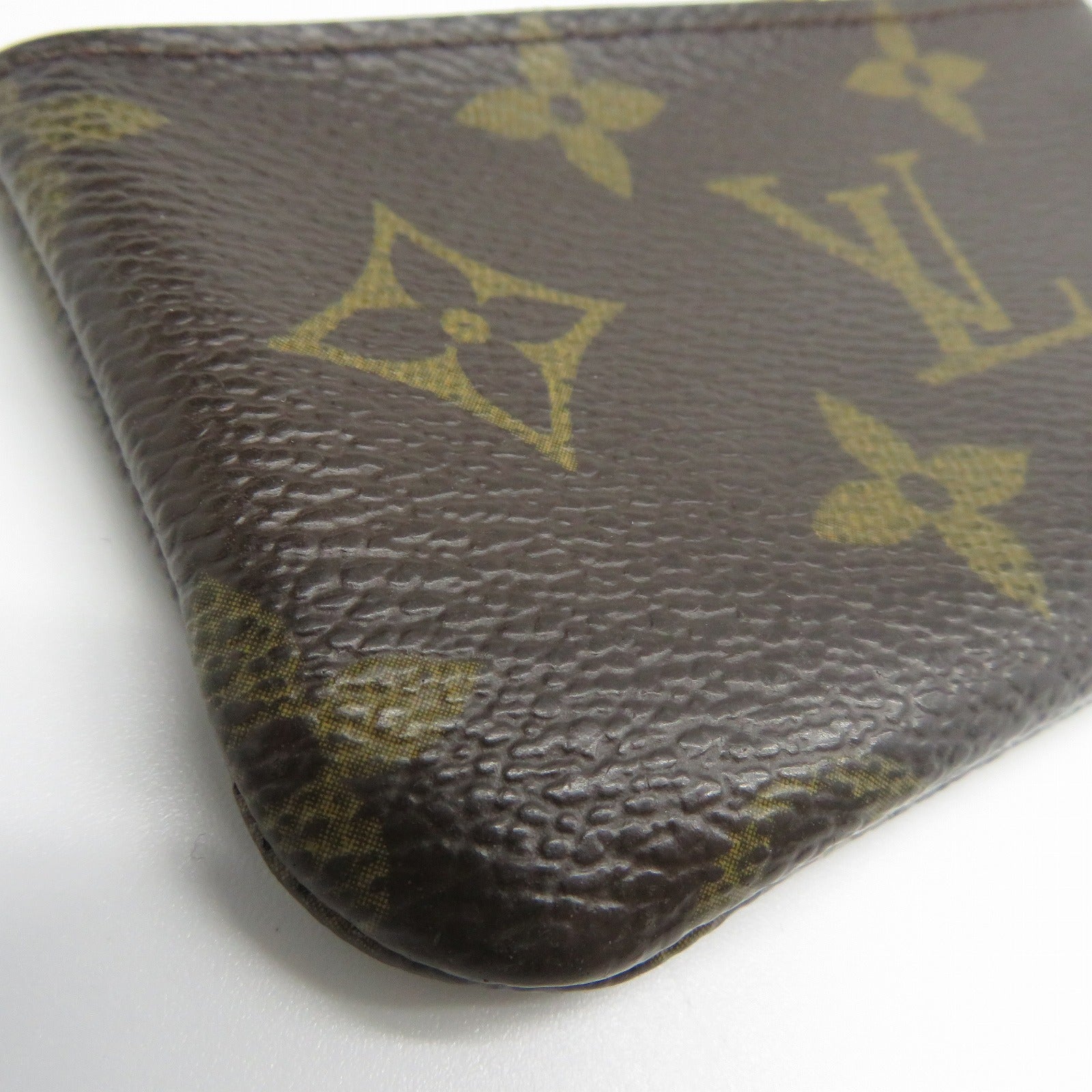 LOUIS VUITTON Monogram Coin Case金扣零錢包啡色